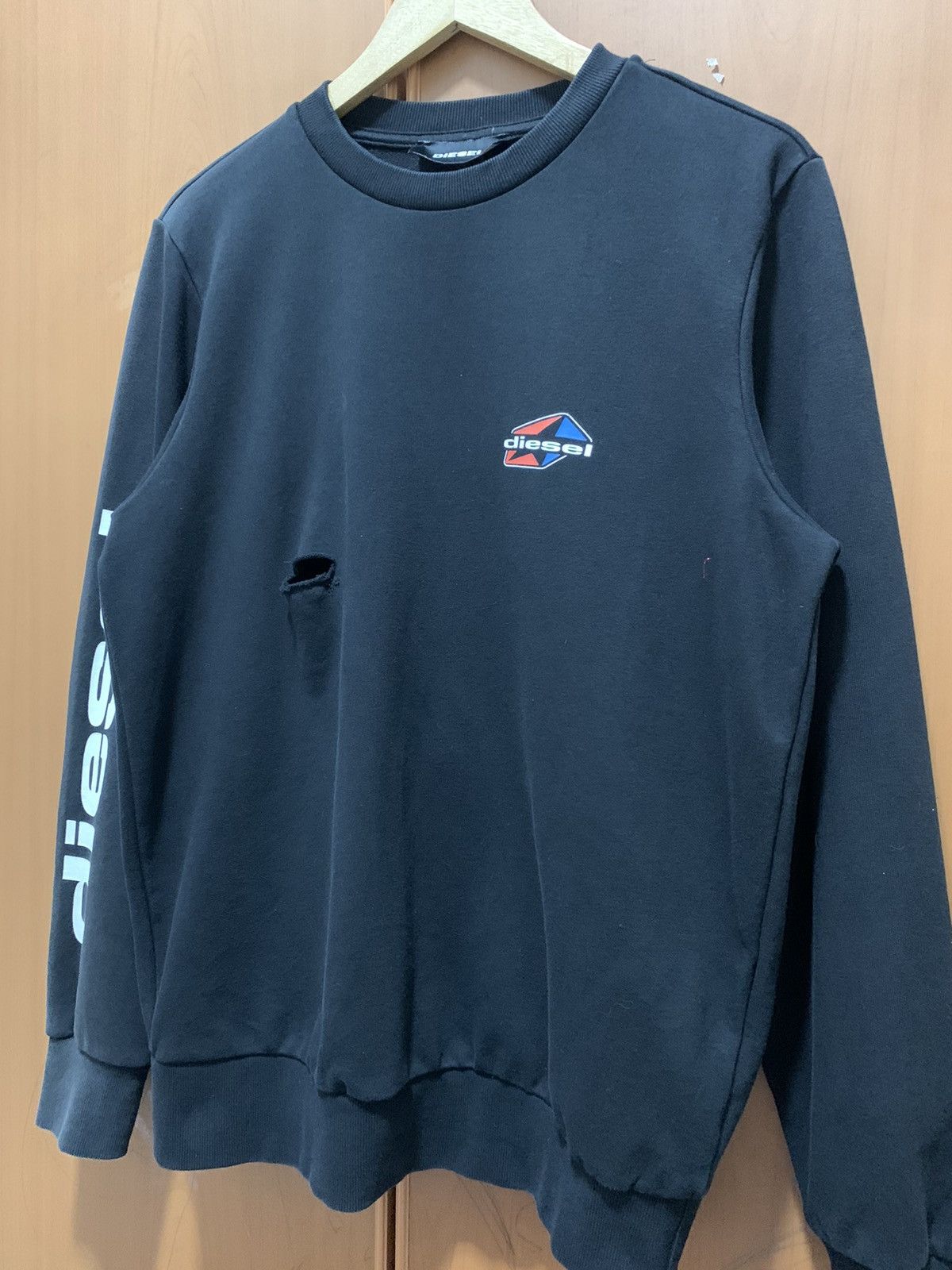Diesel Vintage Diesel y2k Faded Distressed sweatshirt Size US M / EU 48-50 / 2 - 2 Thumbnail