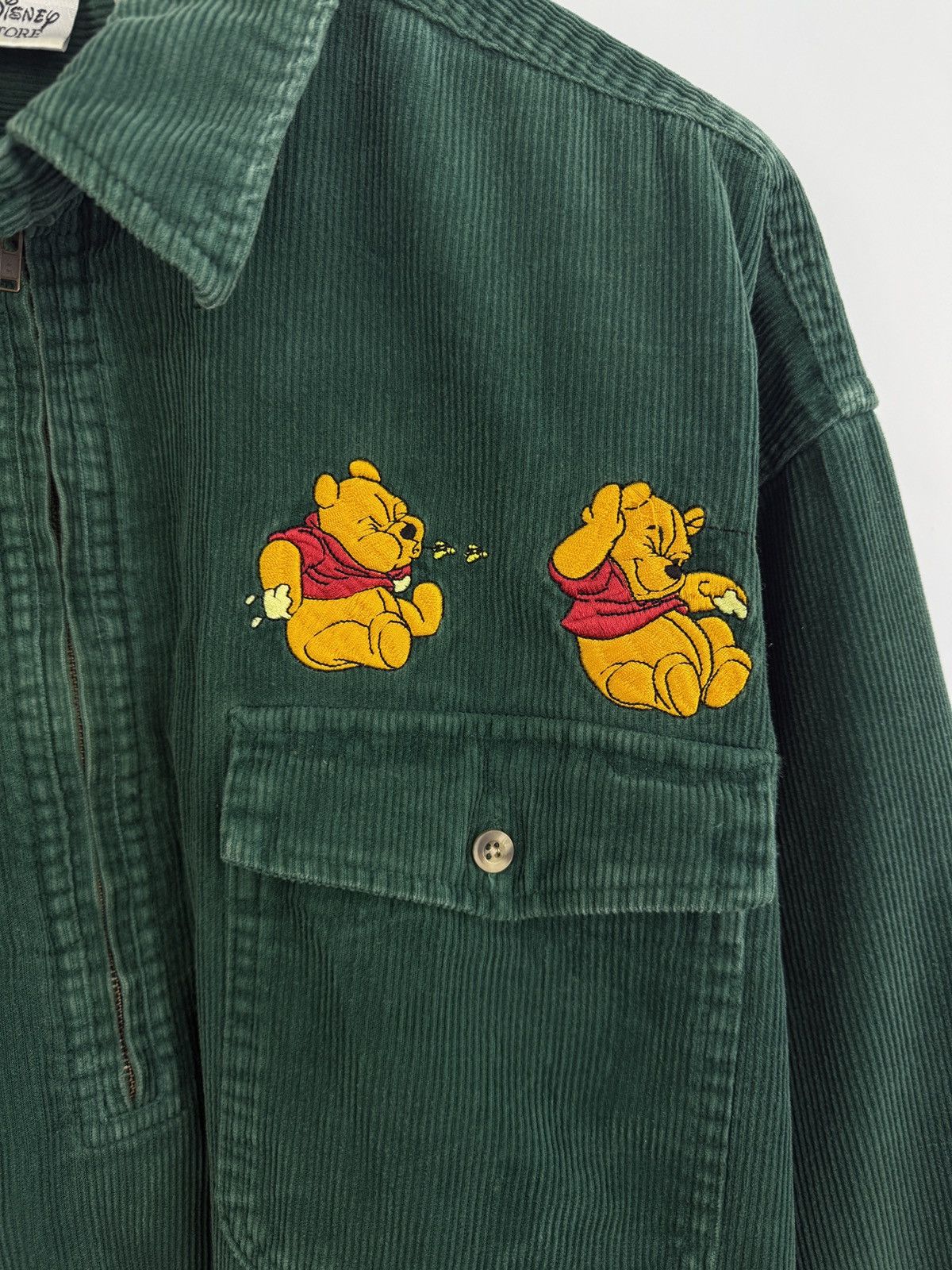 Disney 🐝🇺🇸 Vintage 90s Winnie the Pooh Disney Velvet Sweatshirt Y2K Size US XL / EU 56 / 4 - 5 Thumbnail