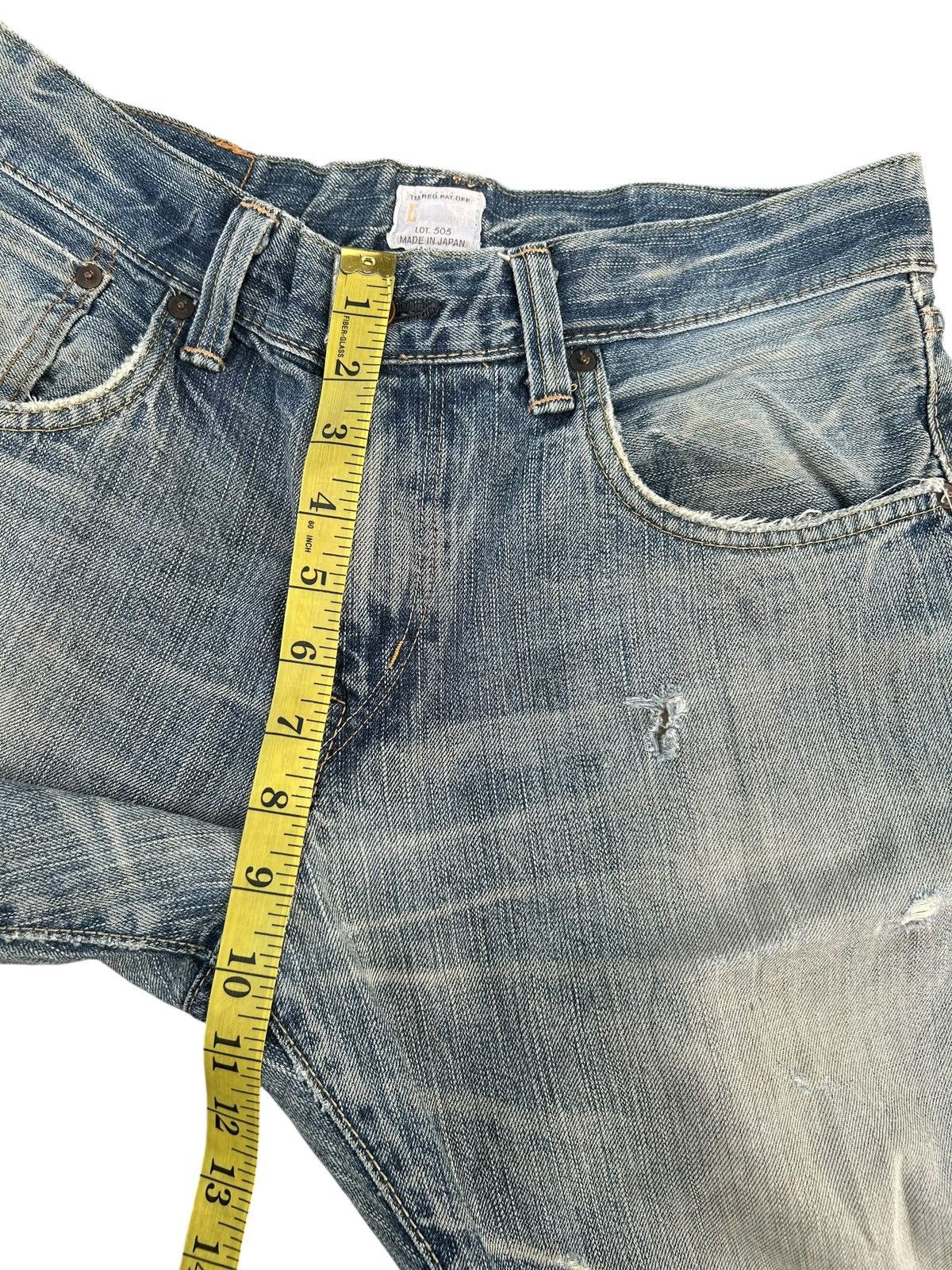 Kapital Thrashed Vintage Edwin 505zx Selvedge Denim Jeans japan Size US 31 - 22 Thumbnail