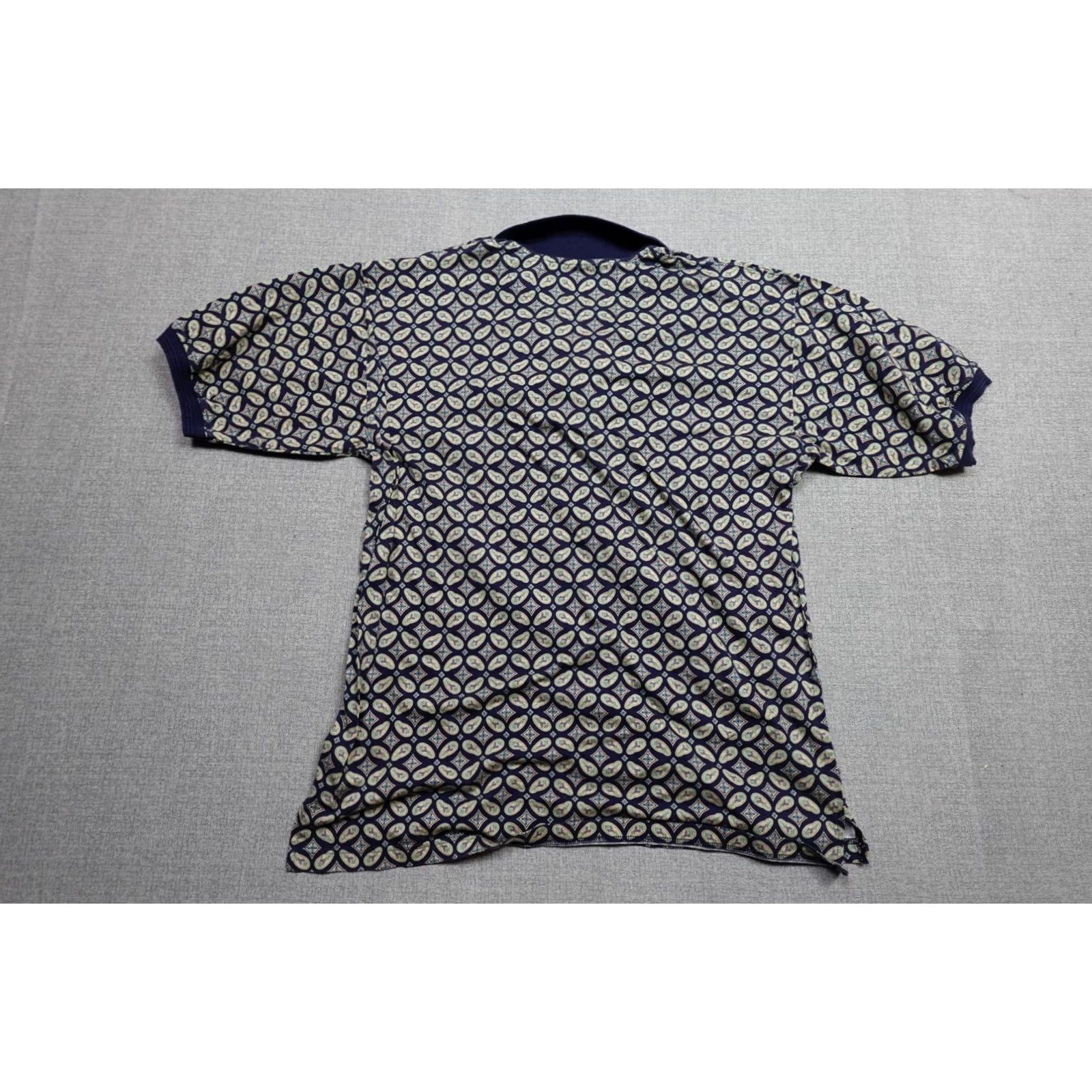 Vintage Vintage Golf Polo Mens Large Blue Paisley All Over Print Fairway Sport Stretch Shirt Size US L / EU 52-54 / 3 - 5 Thumbnail