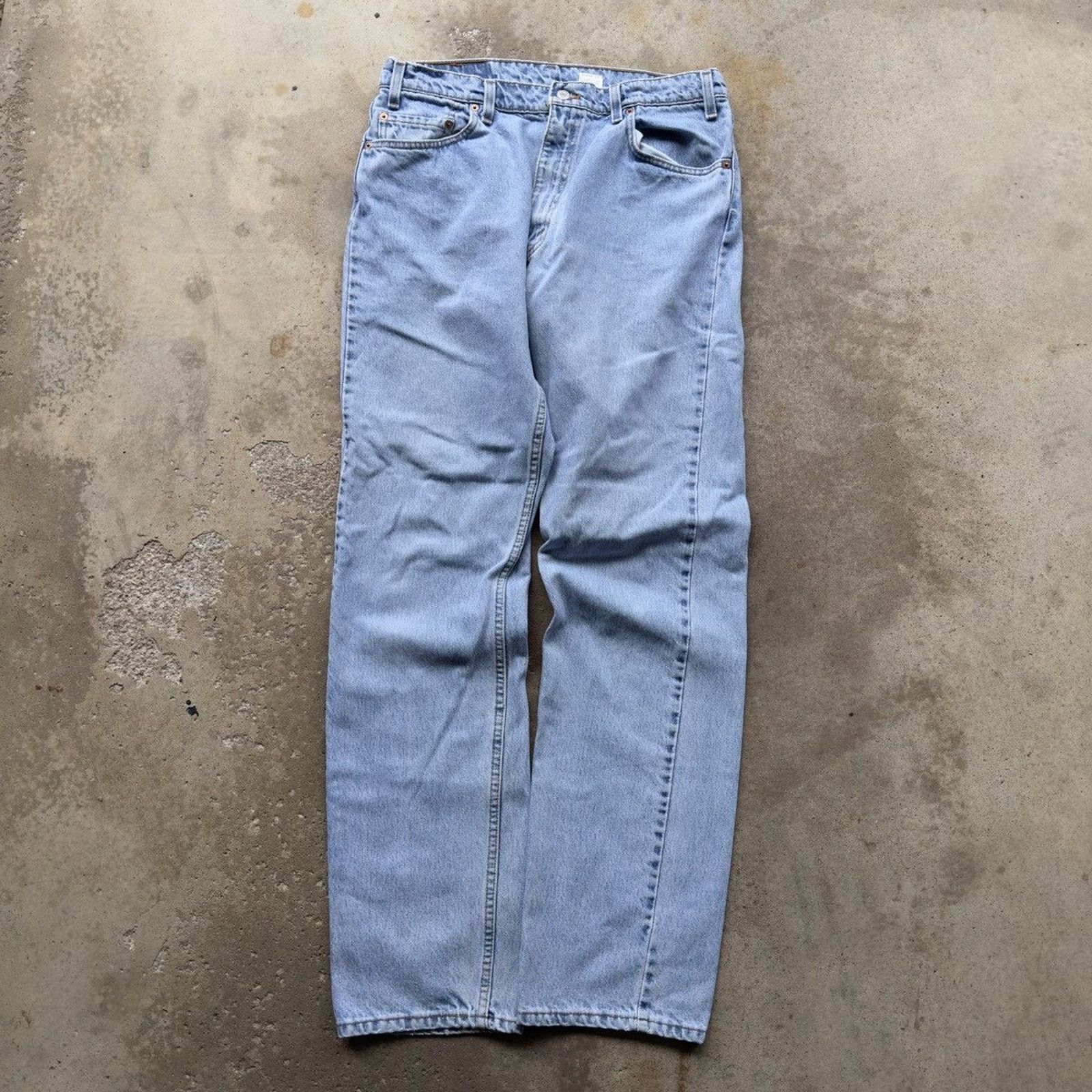 Vintage Vintage 90s Levi's 505 Light Wash Denim Jeans USA ERD Grunge Size US 36 / EU 52 - 4 Thumbnail