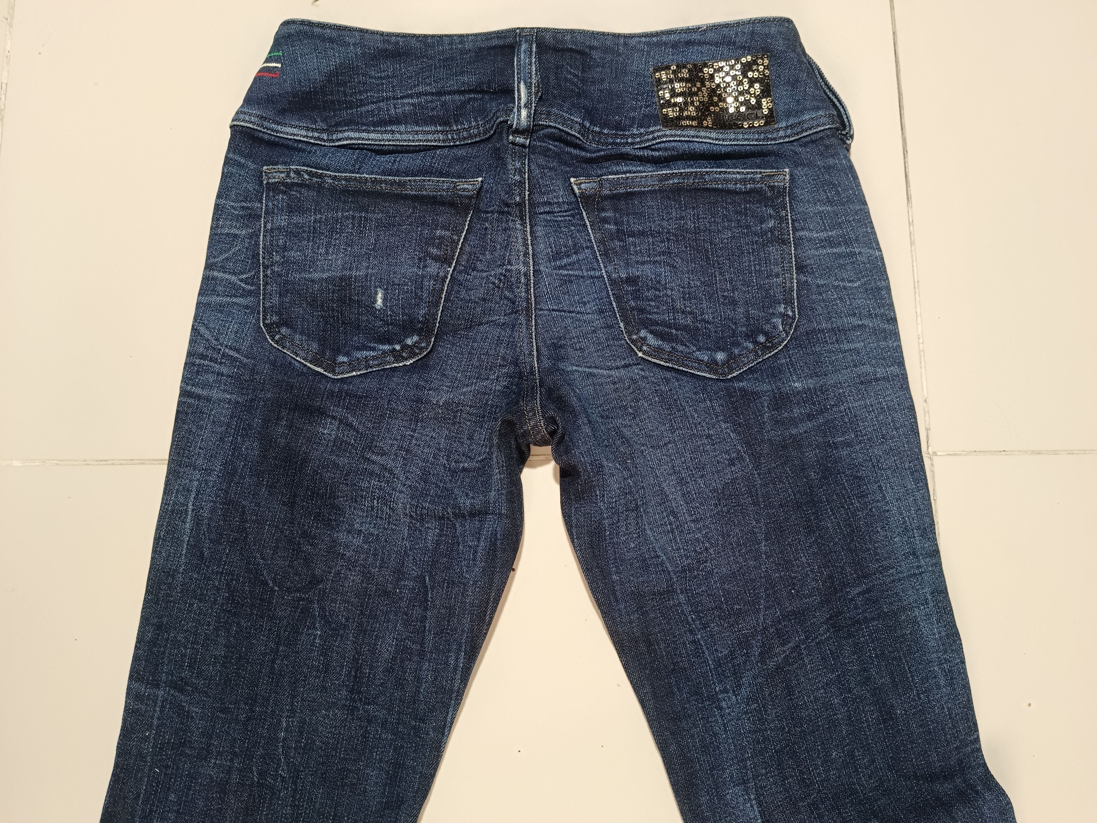 If Six Was Nine × Le Grande Bleu (L.G.B.) Vintage Flare Diesel Denim Jeans Size US 28 / EU 44 - 11 Thumbnail