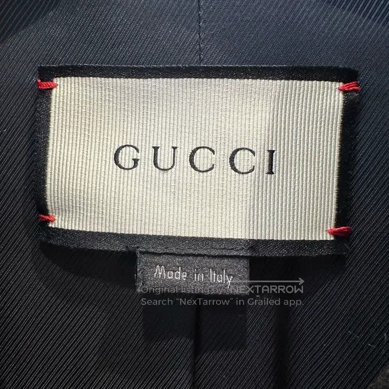 Gucci Gucci Black pearl buckle wool coat Size XS / US 0-2 / IT 36-38 - 6 Thumbnail