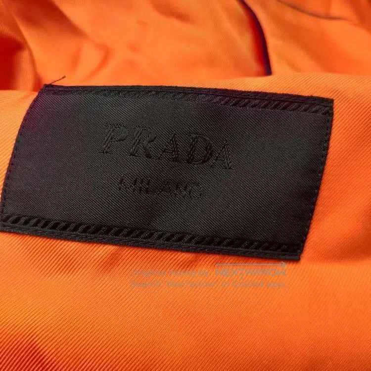 Prada Prada Silk Orange Contrast Trim Collared Shirt M. Size US M / EU 48-50 / 2 - 2 Thumbnail