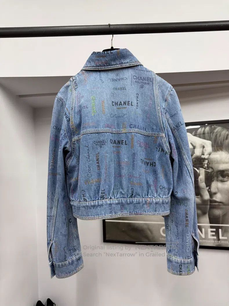 Chanel Chanel Blue graffiti denim jacket Size XS / US 0-2 / IT 36-38 - 3 Thumbnail