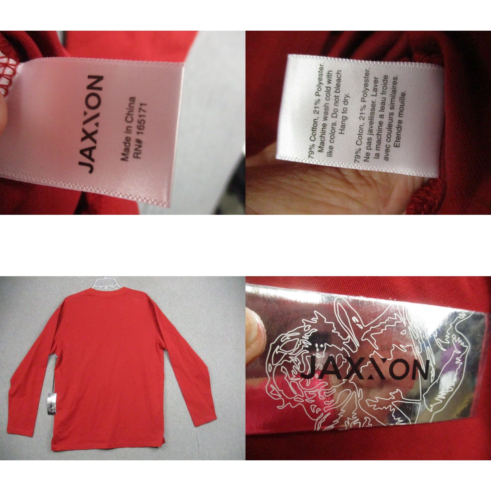 Vintage JAXXON Shirt Mens Large Red Long Sleeve Pocket Crewneck Casual Streetwear Mens Size US L / EU 52-54 / 3 - 8 Thumbnail