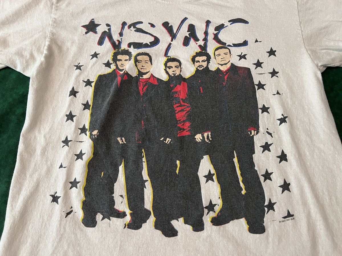 Band Tees × Vintage Vintage 2001 *NSYNC POPODYSSEY Tour Justin Timberlake Band Size US M / EU 48-50 / 2 - 2 Thumbnail