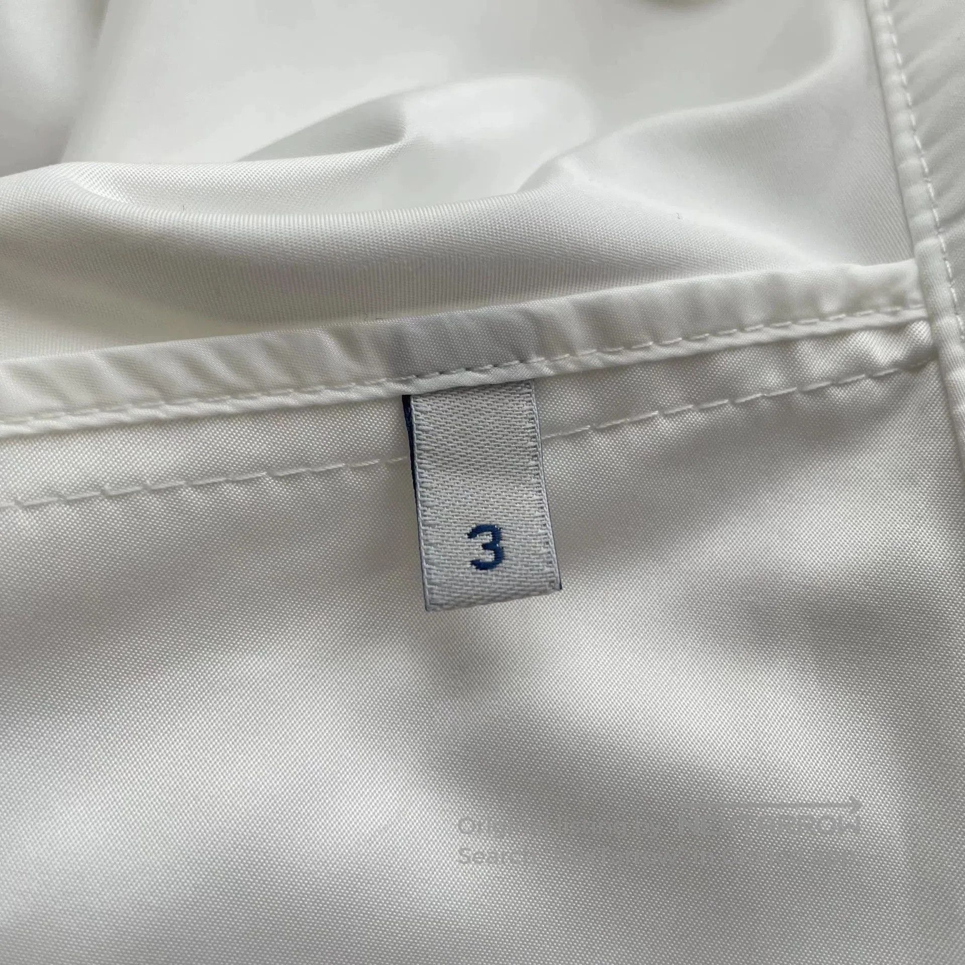 Moncler White Hooded Light Jacket with Graphic Print - L. Size US L / EU 52-54 / 3 - 6 Thumbnail
