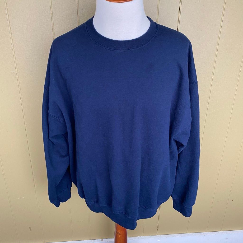 Gildan Gildan men 2XL crewneck longsleeve pullover sweatshirt navy Size US XXL / EU 58 / 5 - 1 Thumbnail