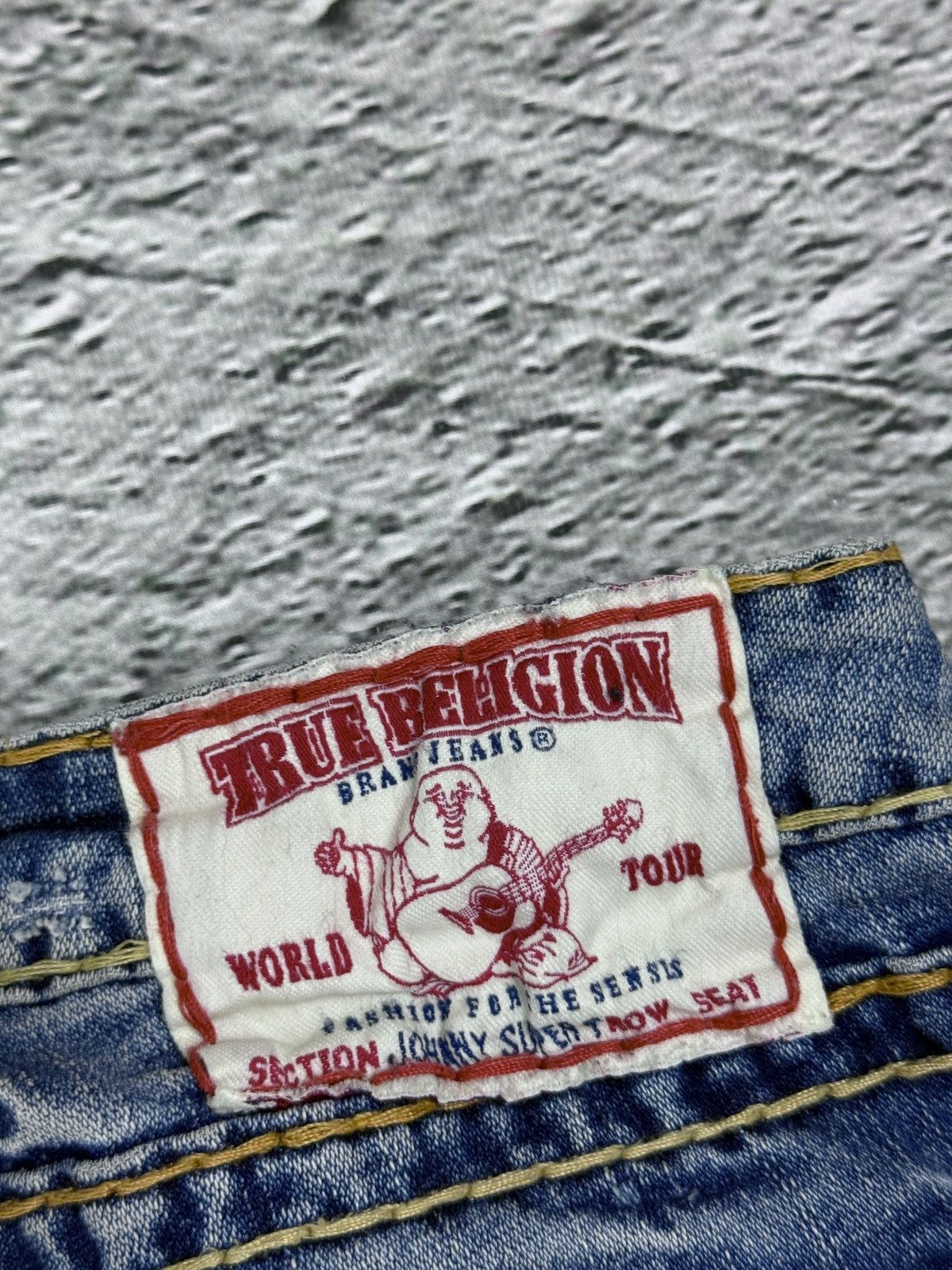 True Religion True Religion Vintage Bootcut Johnny Blue Gold Stitching Size 30" / US 8 / IT 44 - 5 Thumbnail