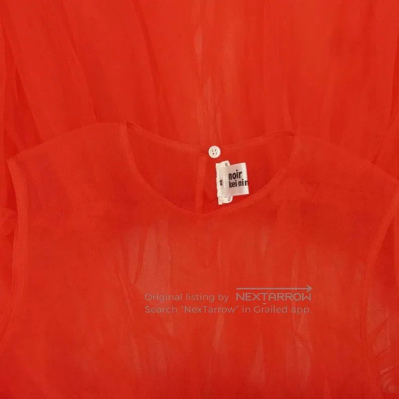 Comme des Garcons Comme Des Garcons Red vintage tulle dress Size XS / US 0-2 / IT 36-38 - 3 Thumbnail