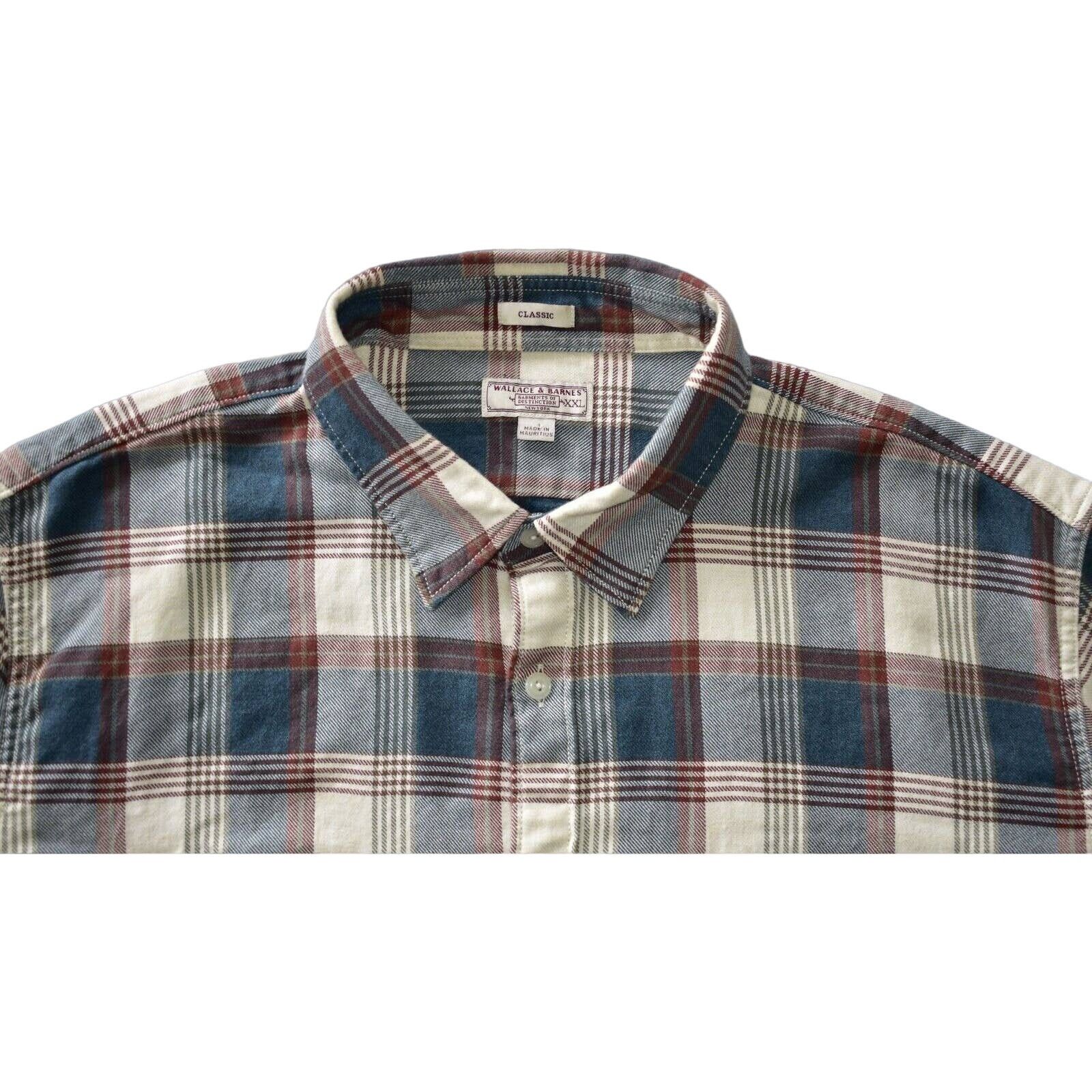 Wallace & Barnes WALLACE & BARNES Classic Plaid Check Cotton LS Shirt Sz XXL Size US XXL / EU 58 / 5 - 4 Thumbnail