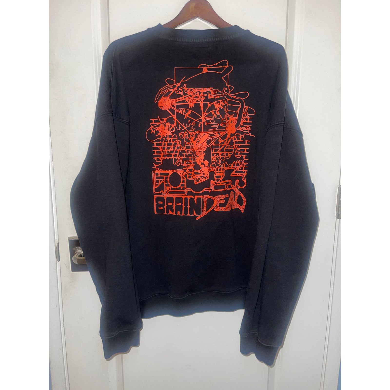 Brain Dead Brain Dead 'Black Sludge' Cotton Fleece Structured Sweater Size US XXL / EU 58 / 5 - 1 Thumbnail