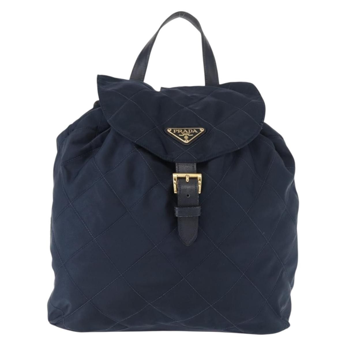 Prada Prada Buckle Backpack Quilted Tessuto Size ONE SIZE - 1 Thumbnail