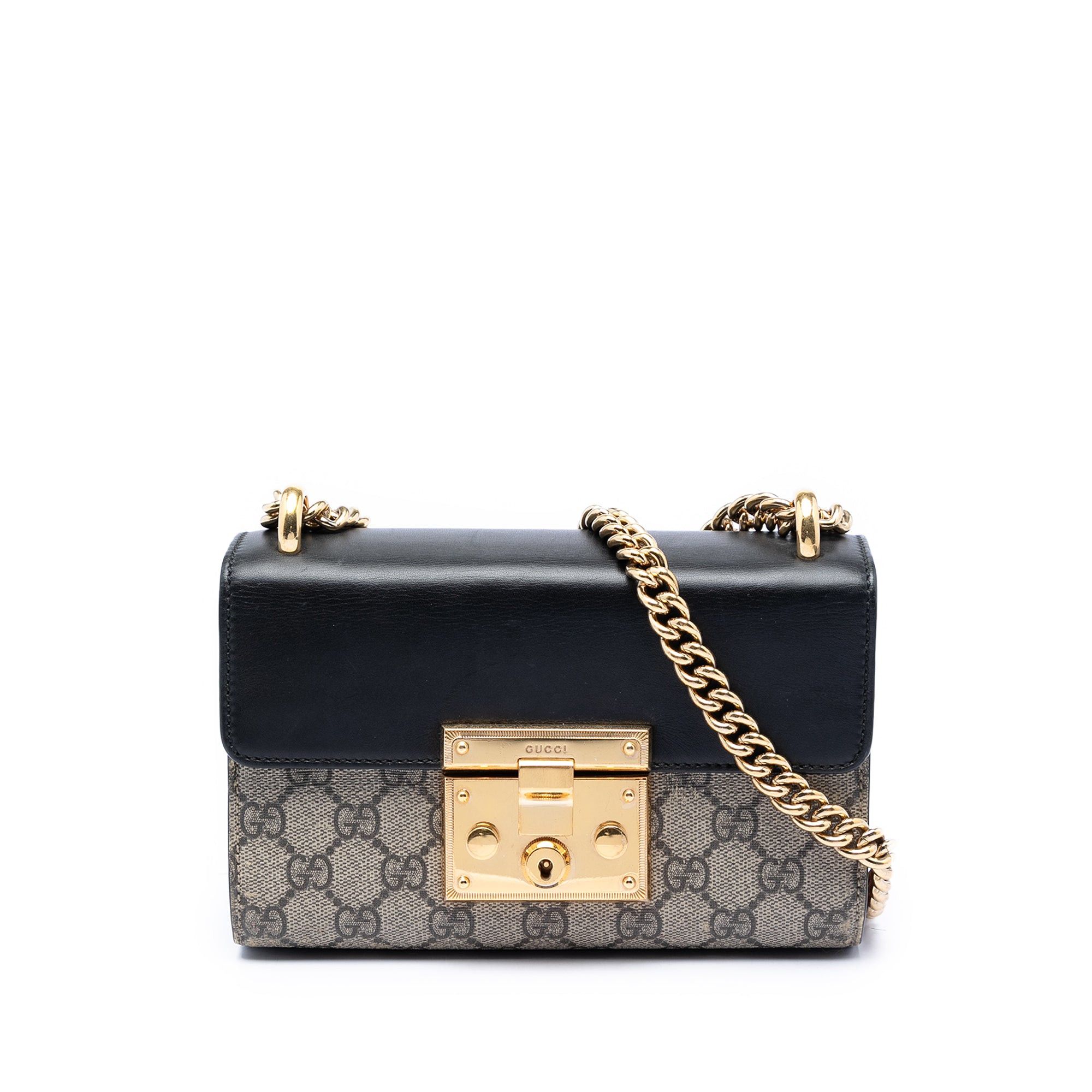 Gucci Small GG Supreme Padlock Crossbody Size ONE SIZE - 1 Thumbnail