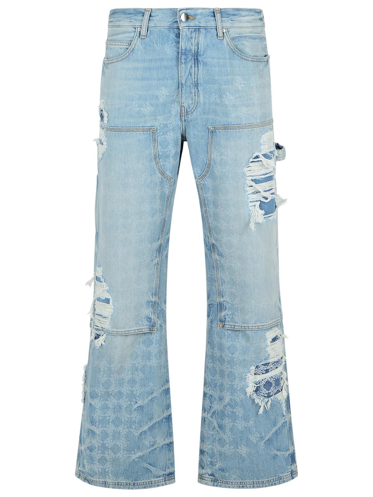 Amiri AMIRI 'Carpenter' Light Blue Cotton Jeans Size US 30 / EU 46 - 1 Thumbnail