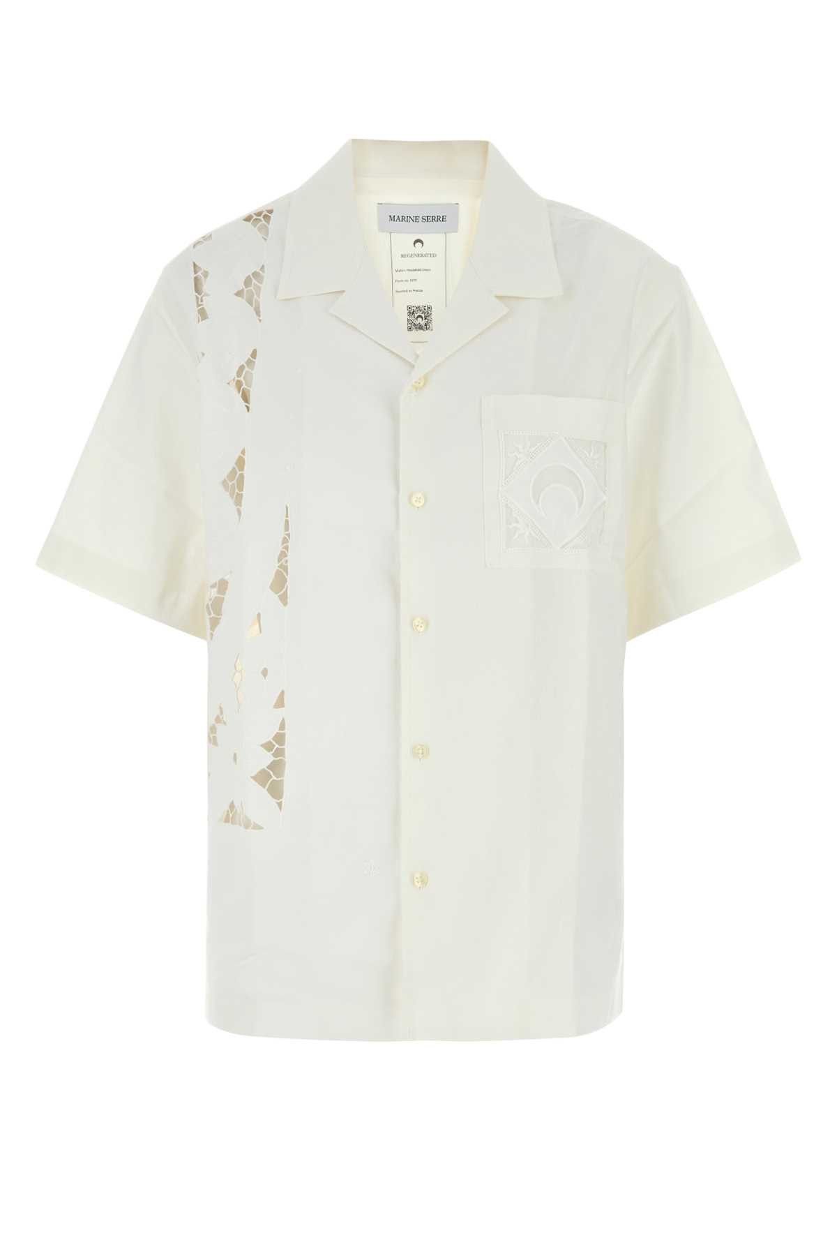 Marine Serre White Cotton Shirt Size S / US 4 / IT 40 - 1 Thumbnail