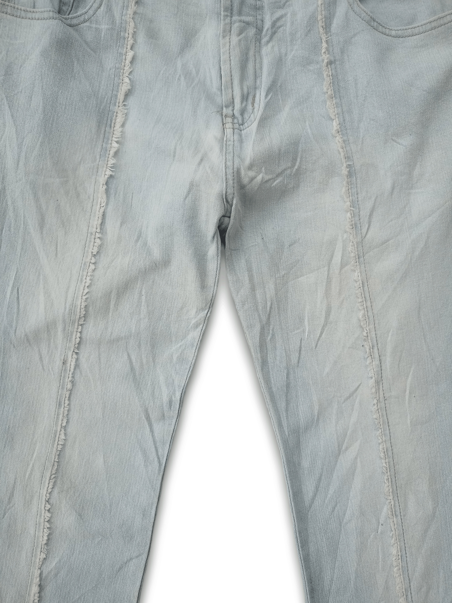Japanese Brand Vintage Japanese Brand Light Wash Embroidered Flare Jeans Size 31" - 6 Thumbnail