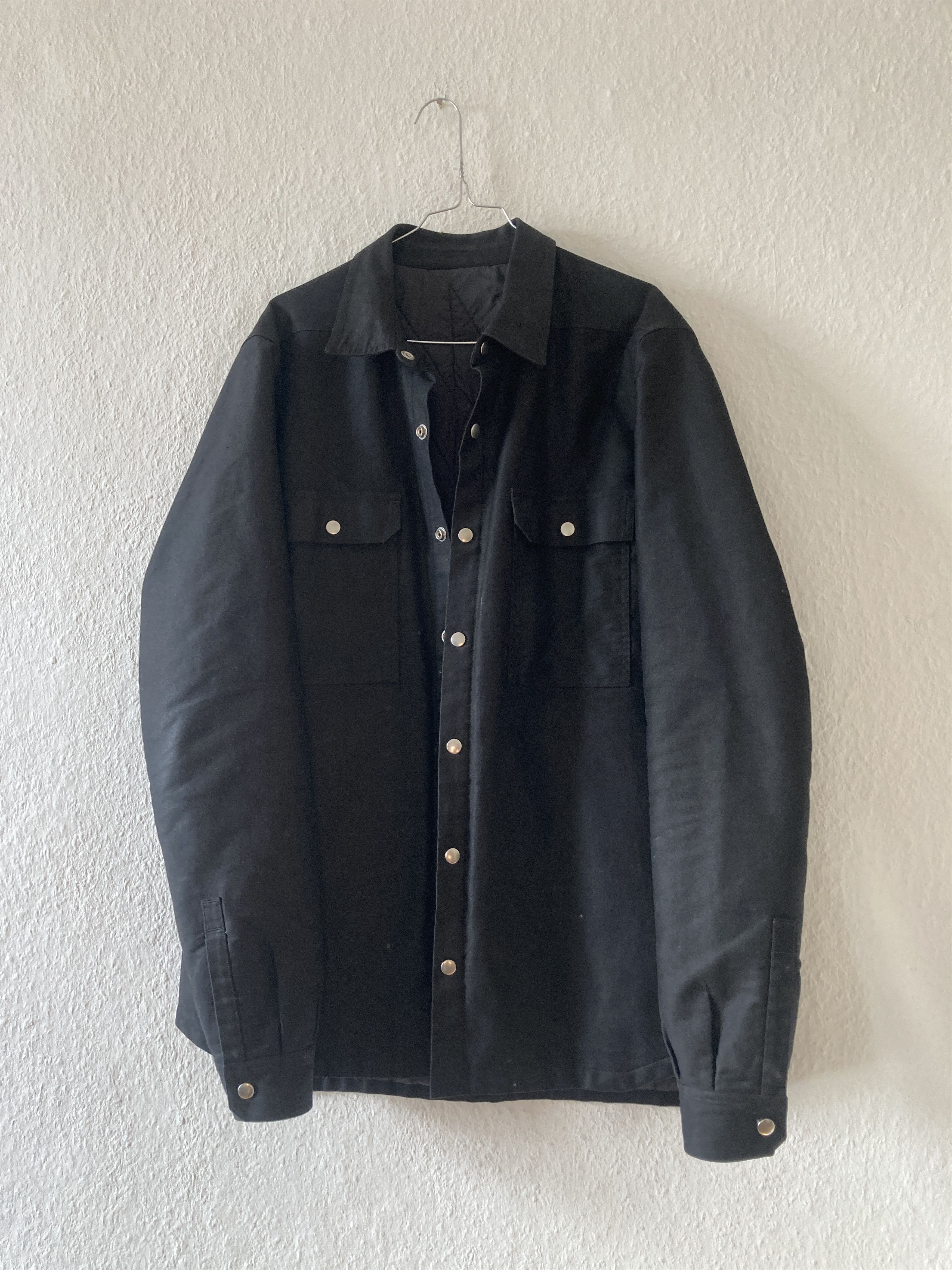 Rick Owens F/W 19 “LARRY” Cashmere & Silk Lined Shirt Jacket Rick Owens Size US L / EU 52-54 / 3 - 13 Thumbnail
