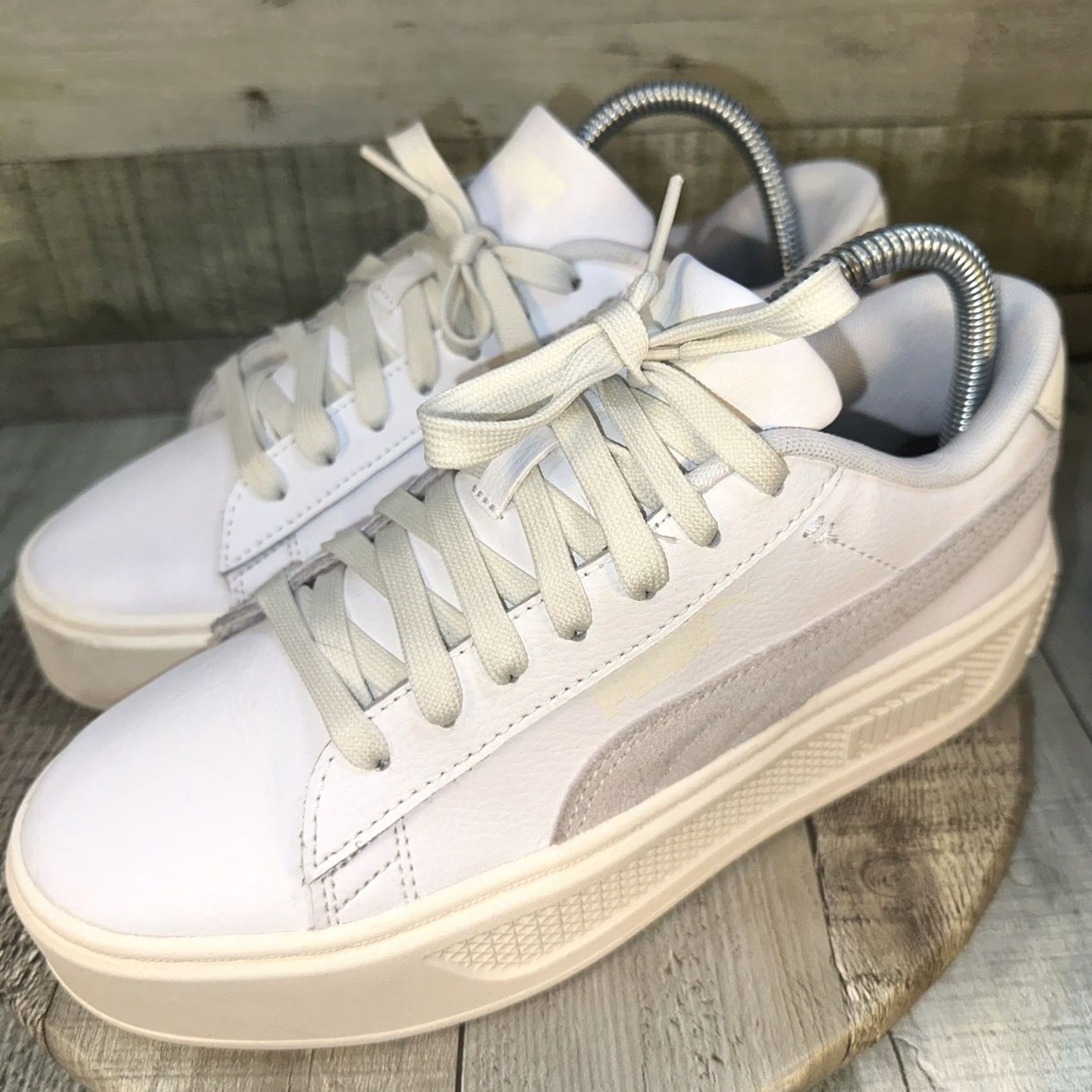 Puma PUMA Cali Dream Leather White Women's Size 7.5 US Sneaker Cali Star Leather White Shoes Womens US 7.5 Size US 8 / IT 38 - 3 Thumbnail