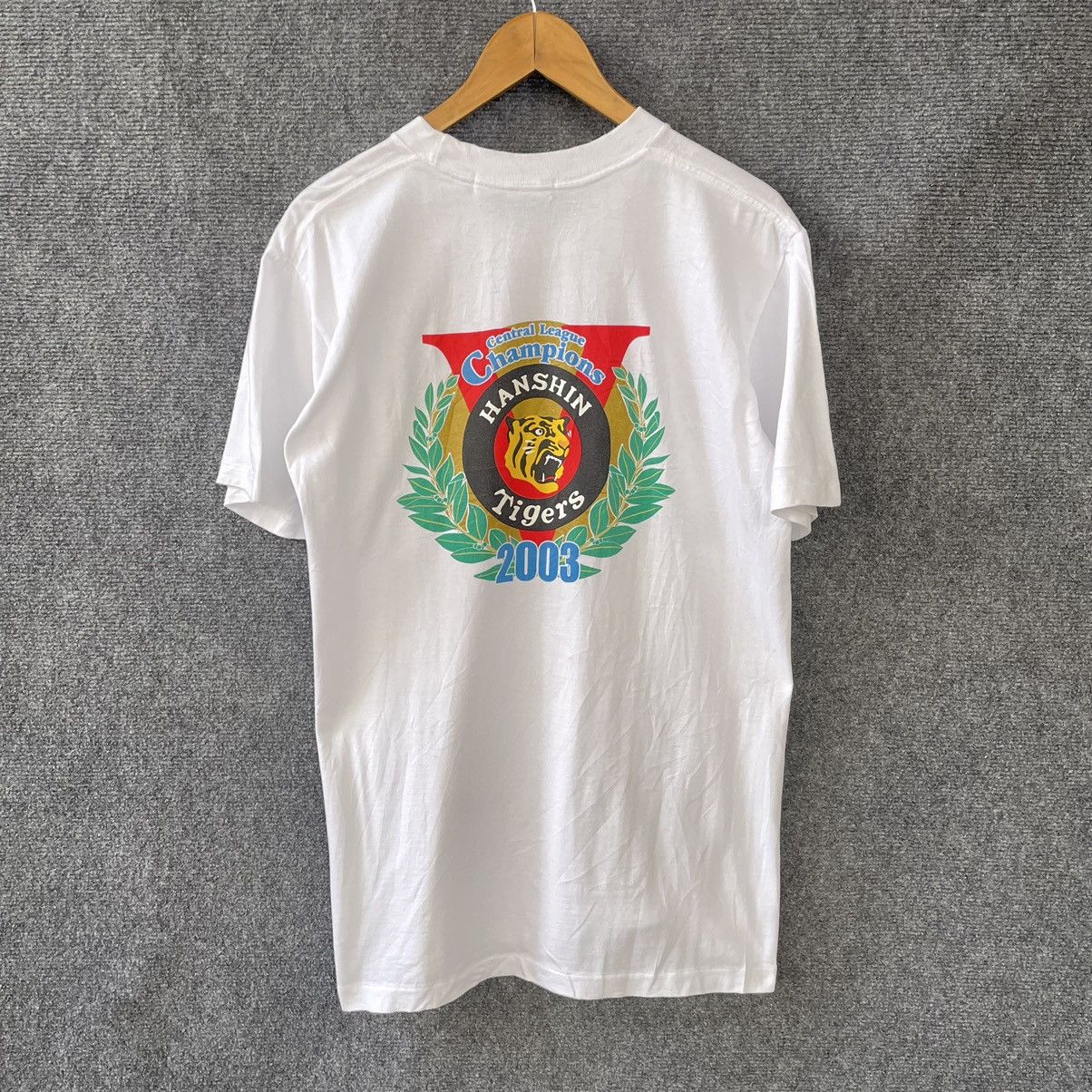 Japanese Brand × MLB × Vintage 2003 Hanshin Tigers Central League Champion Bathing Ape Bape Size US L / EU 52-54 / 3 - 1 Thumbnail