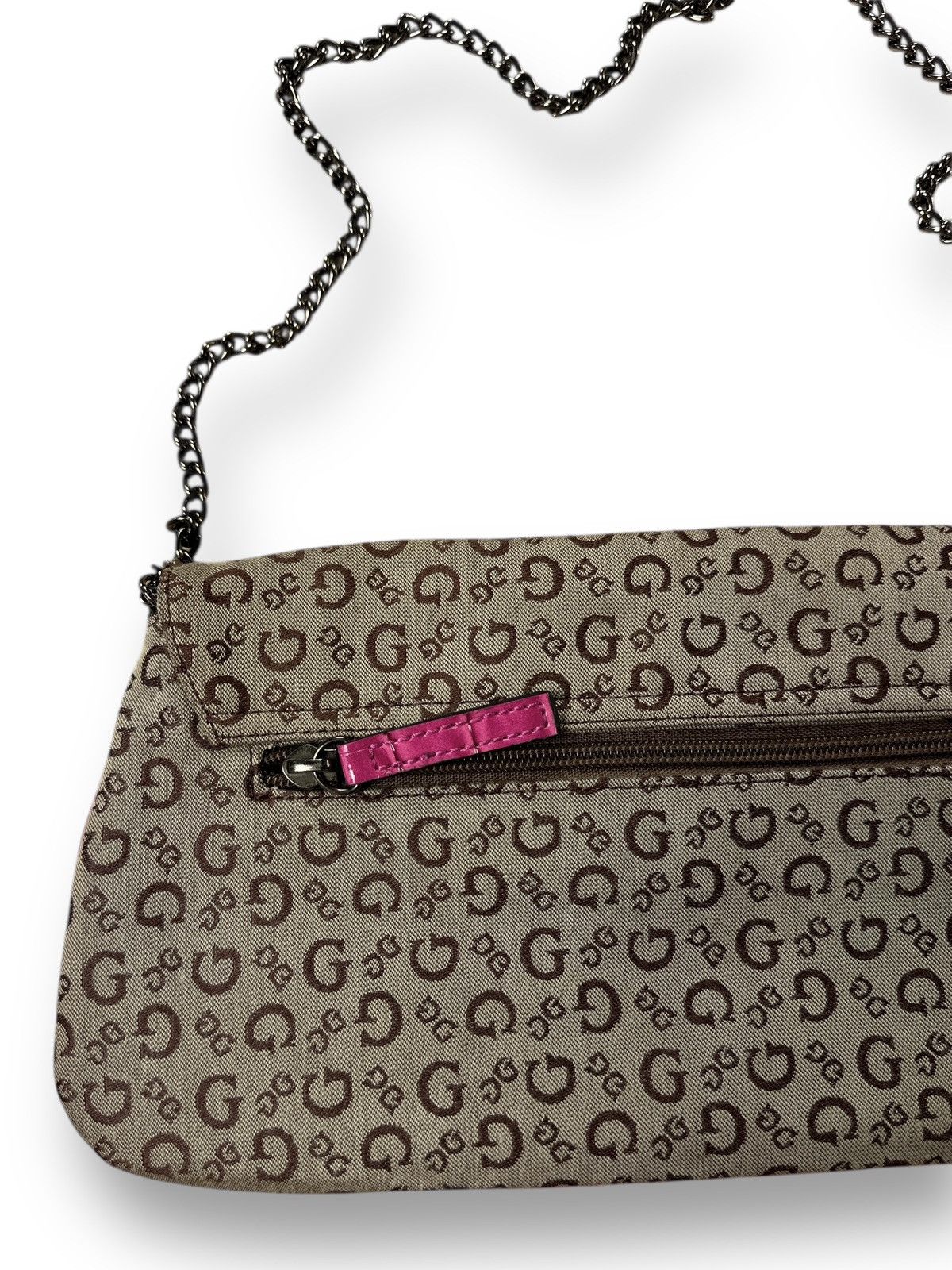 Guess Vintage Y2K Guess Monogram Retro Avant Garde Shoulder Bag Size ONE SIZE - 15 Thumbnail
