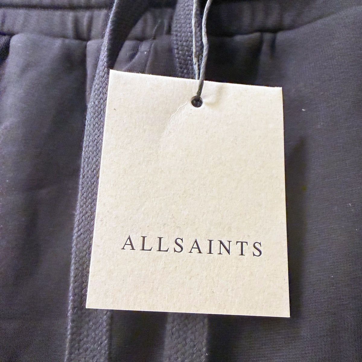 Allsaints AllSaints Sorri Redact Logo Sweat Shorts Black | Large | NWT Size 34" / US 12 / IT 48 - 3 Thumbnail