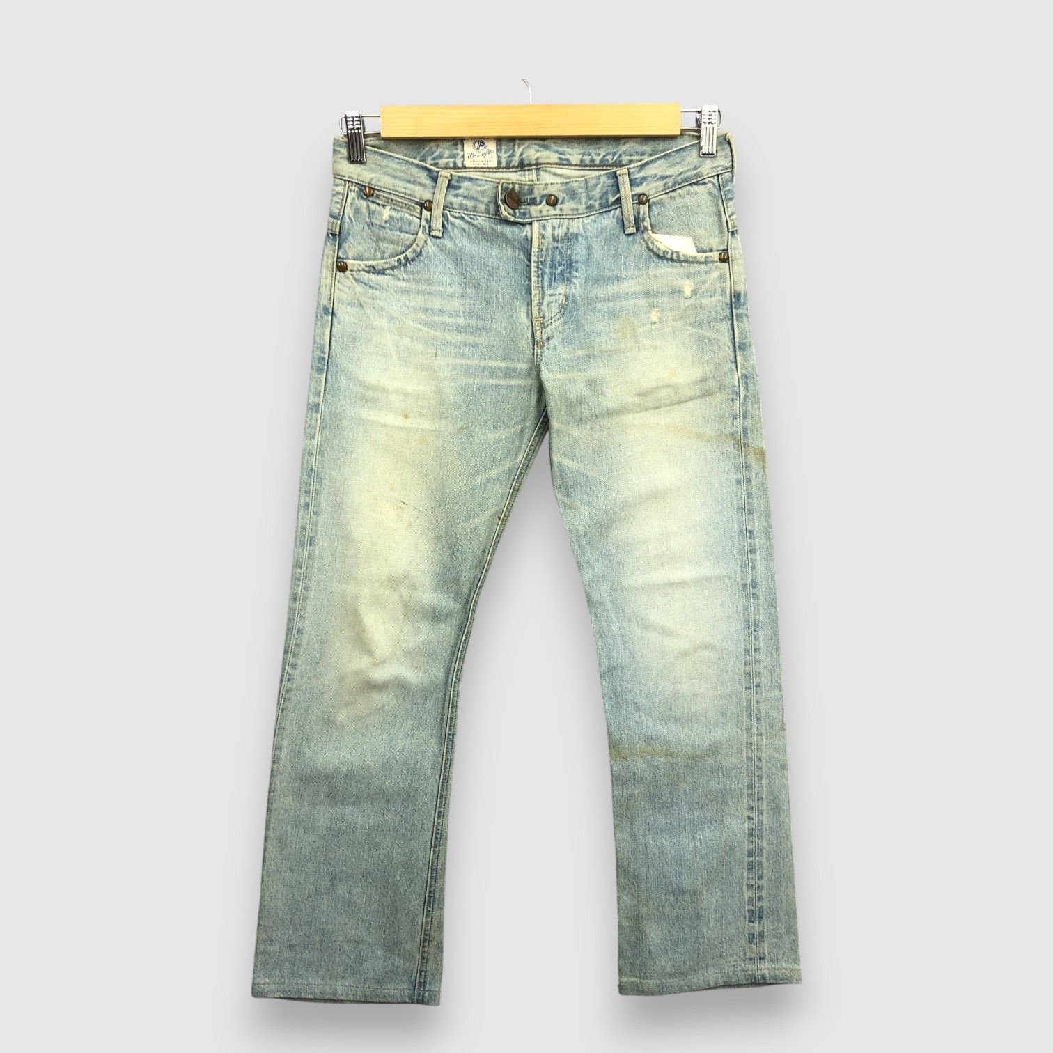 Wrangler Vintage 90s Wrangler Selvedge Flare Jeans Faded Denim Size US 32 / EU 48 - 1 Thumbnail