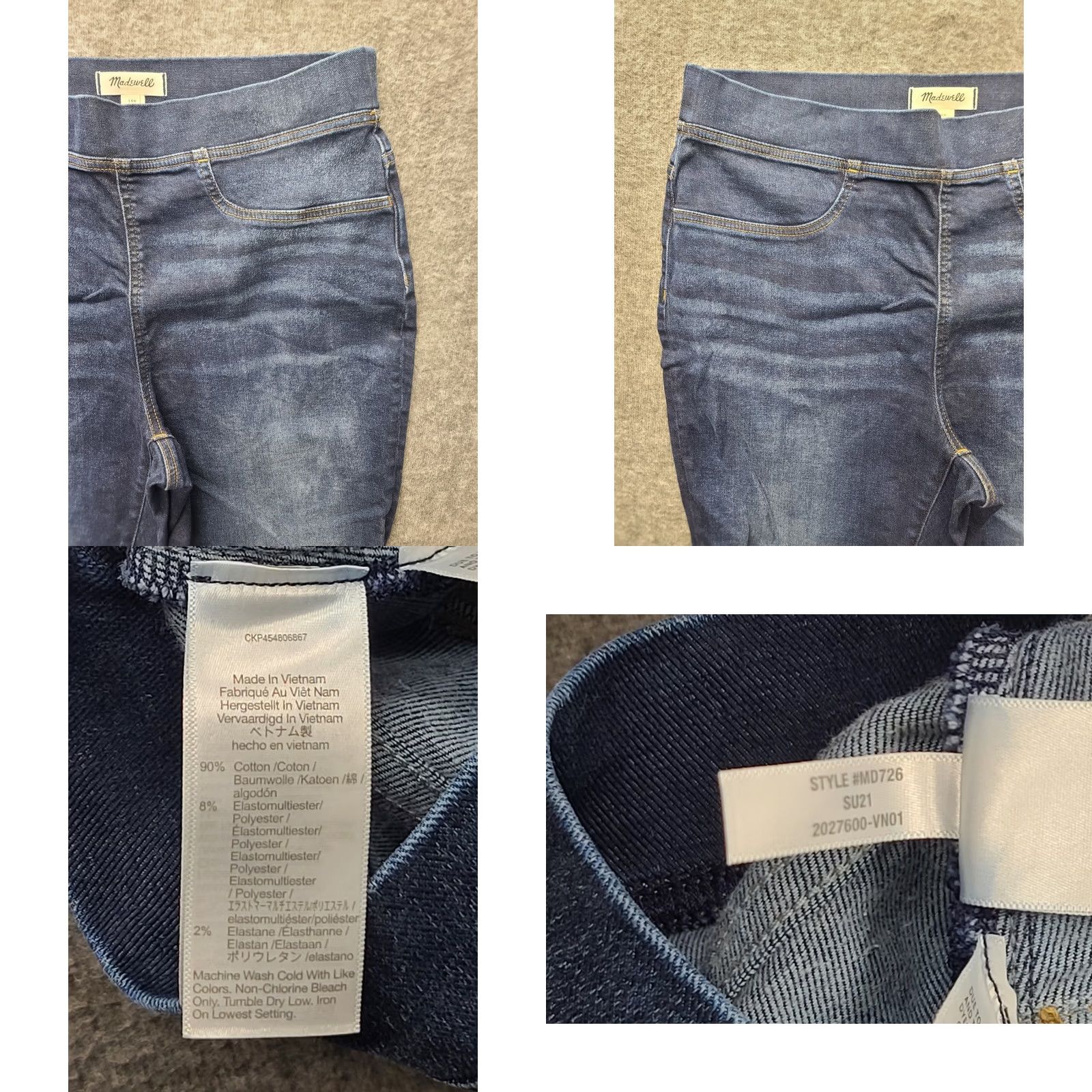Madewell Madewell Perfect Vintage Jeans Women’s 16W 26in Inseam High Rise Straight Stretch Denim Blue 5-Pocket 90s Vintage Fashion Girls/Women? Size 38" / US 16 / IT 52 - 8 Thumbnail