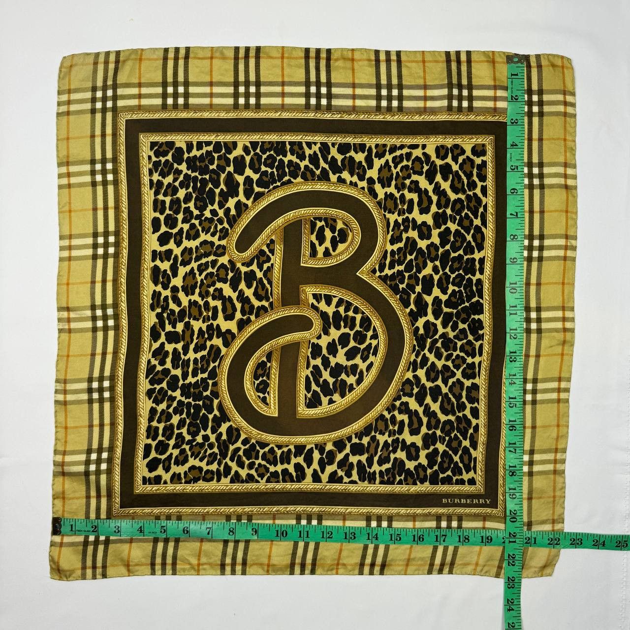 Burberry Vintage Burberry Leopard Printed Silk Scarf Neckerchief Size ONE SIZE - 10 Thumbnail