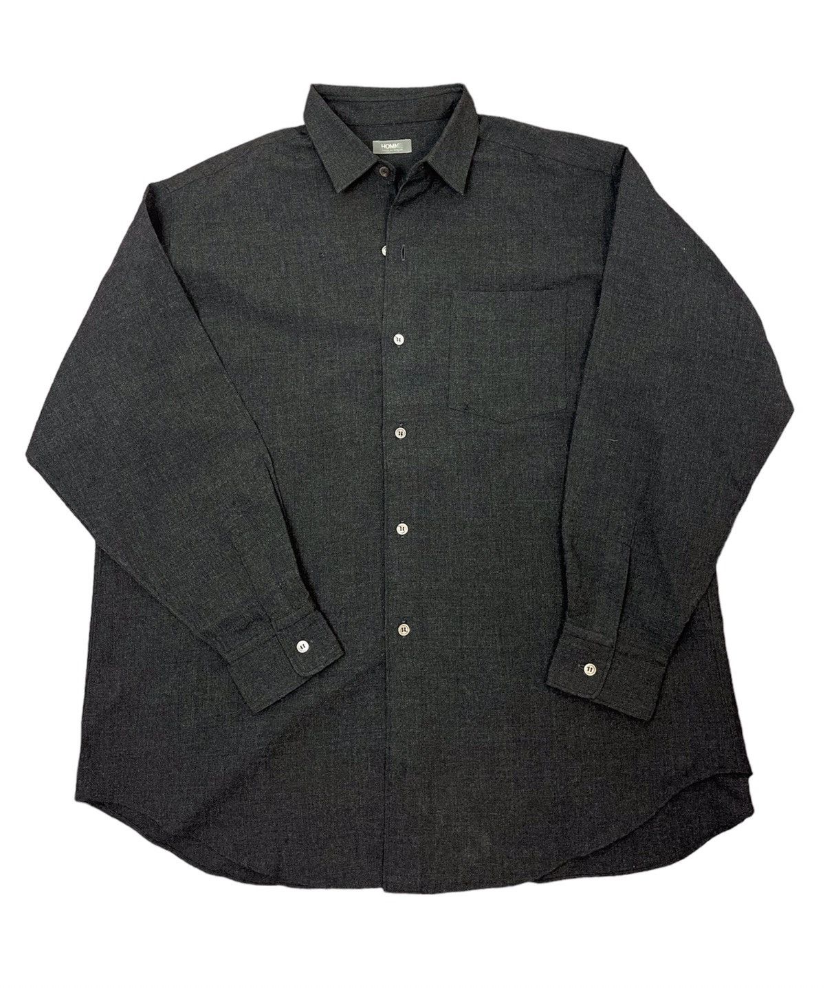 Comme des Garcons Homme × Comme des Garcons Homme Plus × Rei Kawakubo Early 80s Rei Kawakubo CDG Homme Plus Oversize Wool Shirt Size US XXL / EU 58 / 5 - 6 Thumbnail