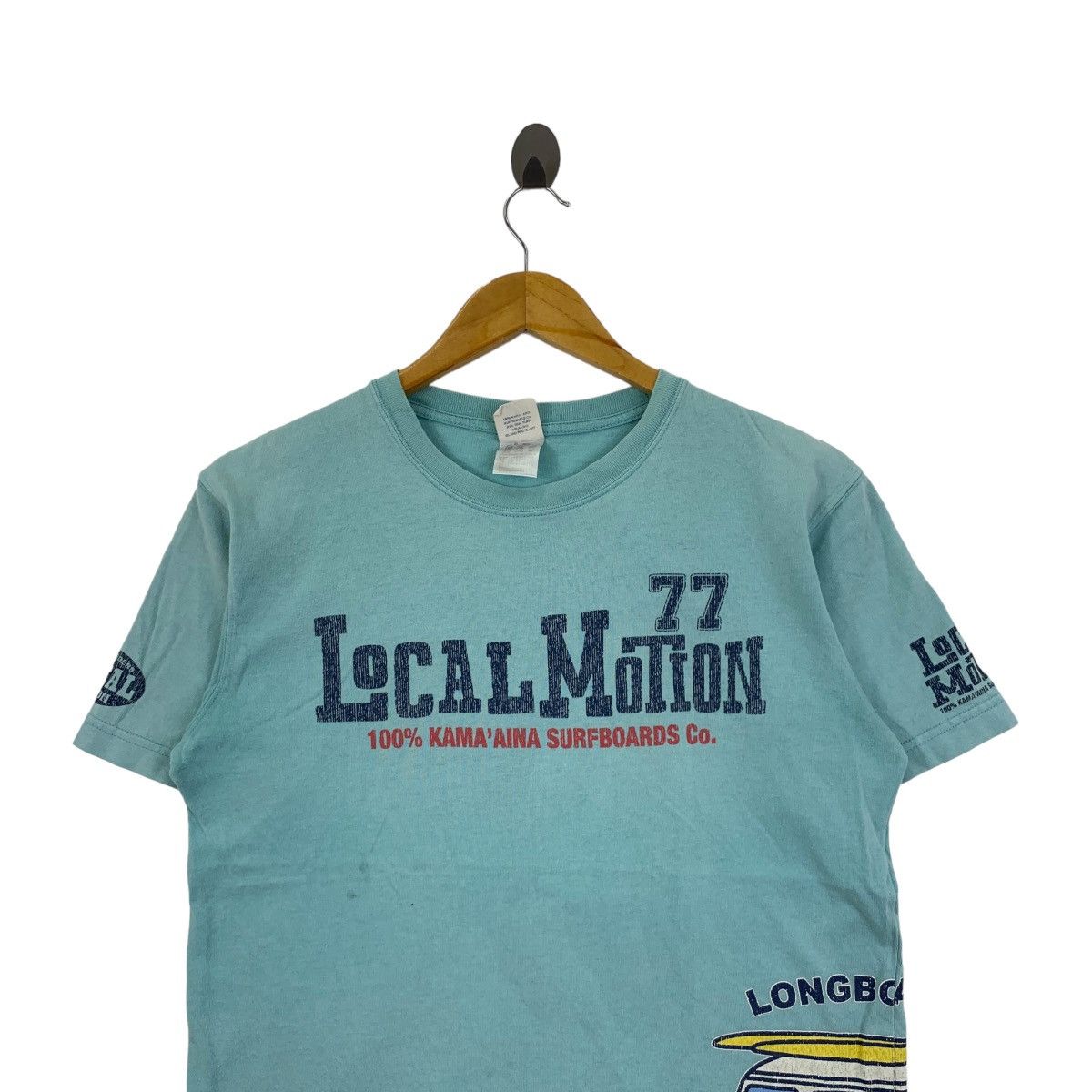 Vintage LOCAL MOTION HAWAII Kama Aina Surfboard Tee Shirt Top Beach Size S / US 4 / IT 40 - 2 Thumbnail
