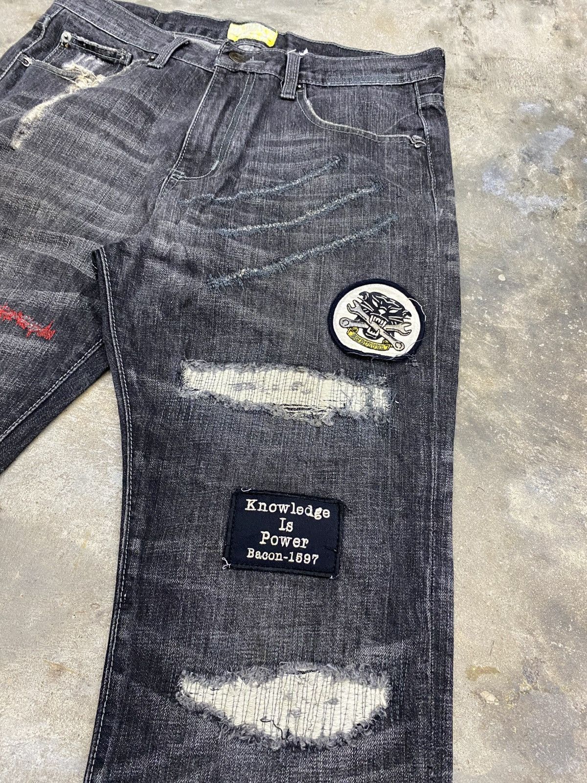 If Six Was Nine × Le Grande Bleu (L.G.B.) 💥bindding offer💥 japan grunge distress violent survival pant Size US 32 / EU 48 - 5 Thumbnail