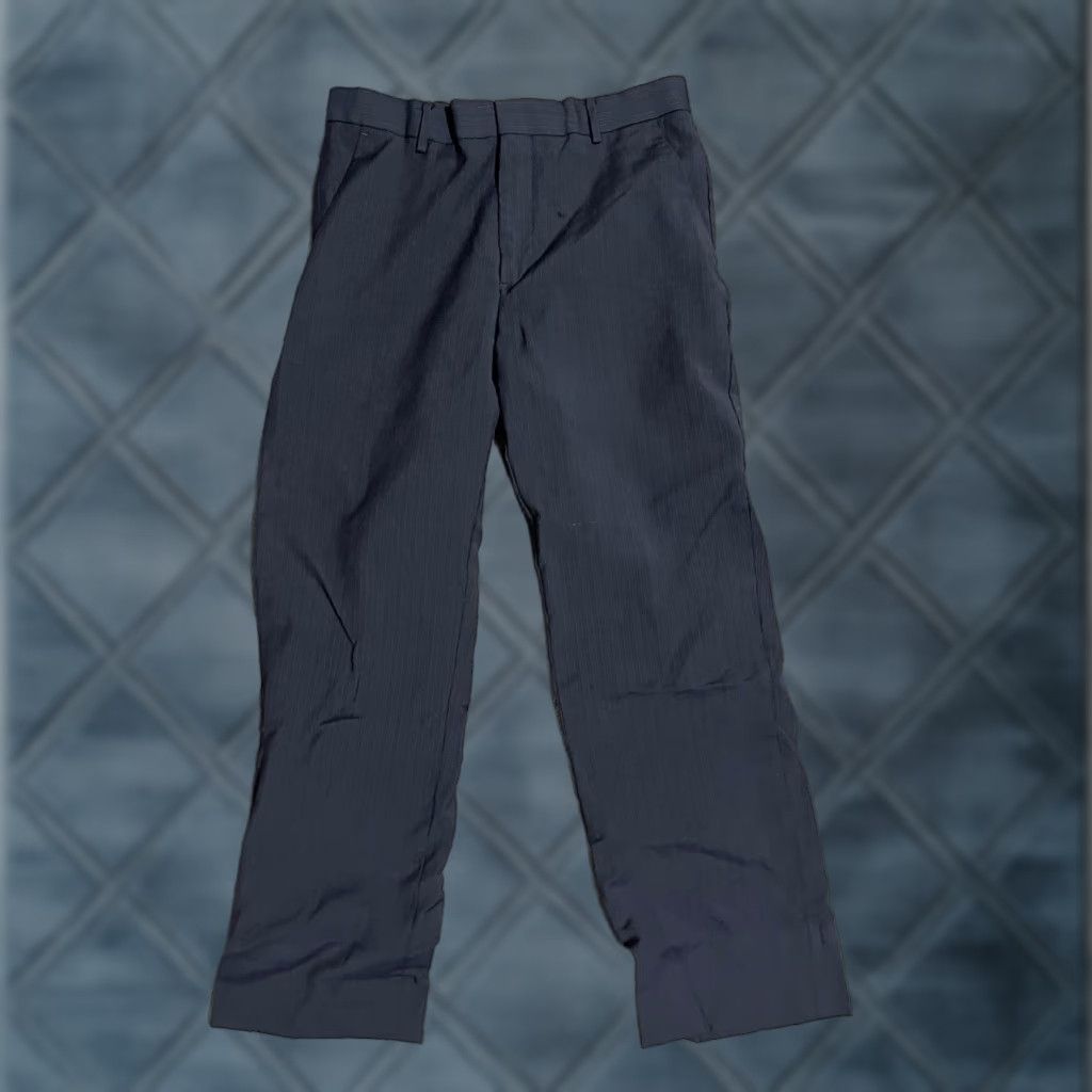 Banana Republic VINTAGE Banana Republic pants Mens Flat Front 29x27 Black Y2K Classic Fit Size US 29 - 1 Thumbnail