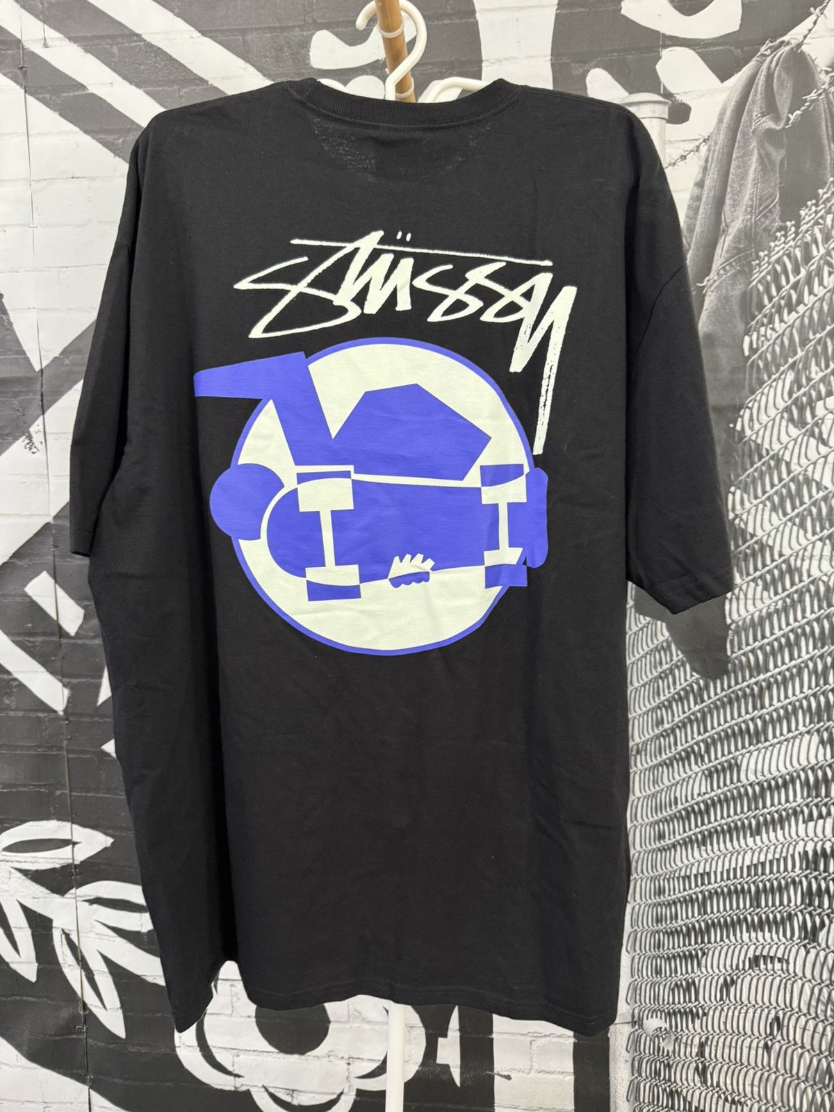 Stussy 🎱 Stussy Skateman NEW! Tee Shirt RARE! 2XL Black XXL 🎱 Size US XXL / EU 58 / 5 - 4 Thumbnail