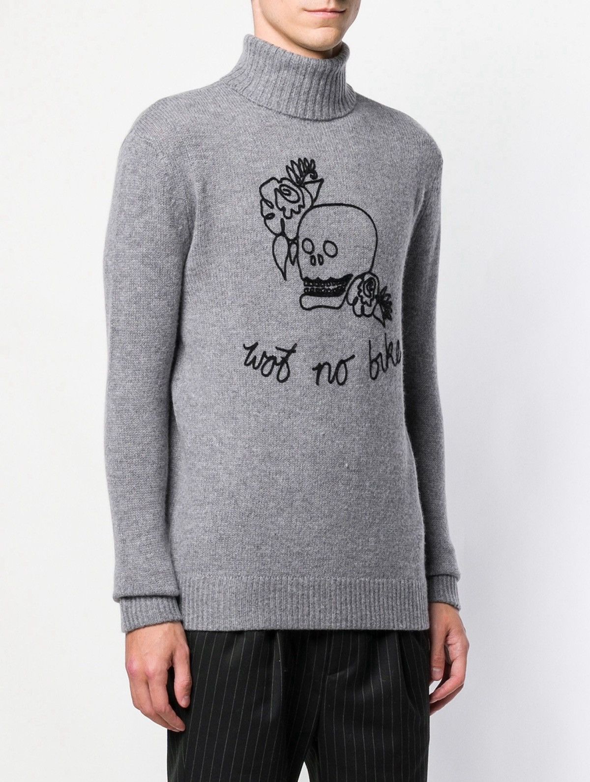 John Richmond John Richmond Embroidered Turtleneck Jumper Size US M / EU 48-50 / 2 - 5 Thumbnail
