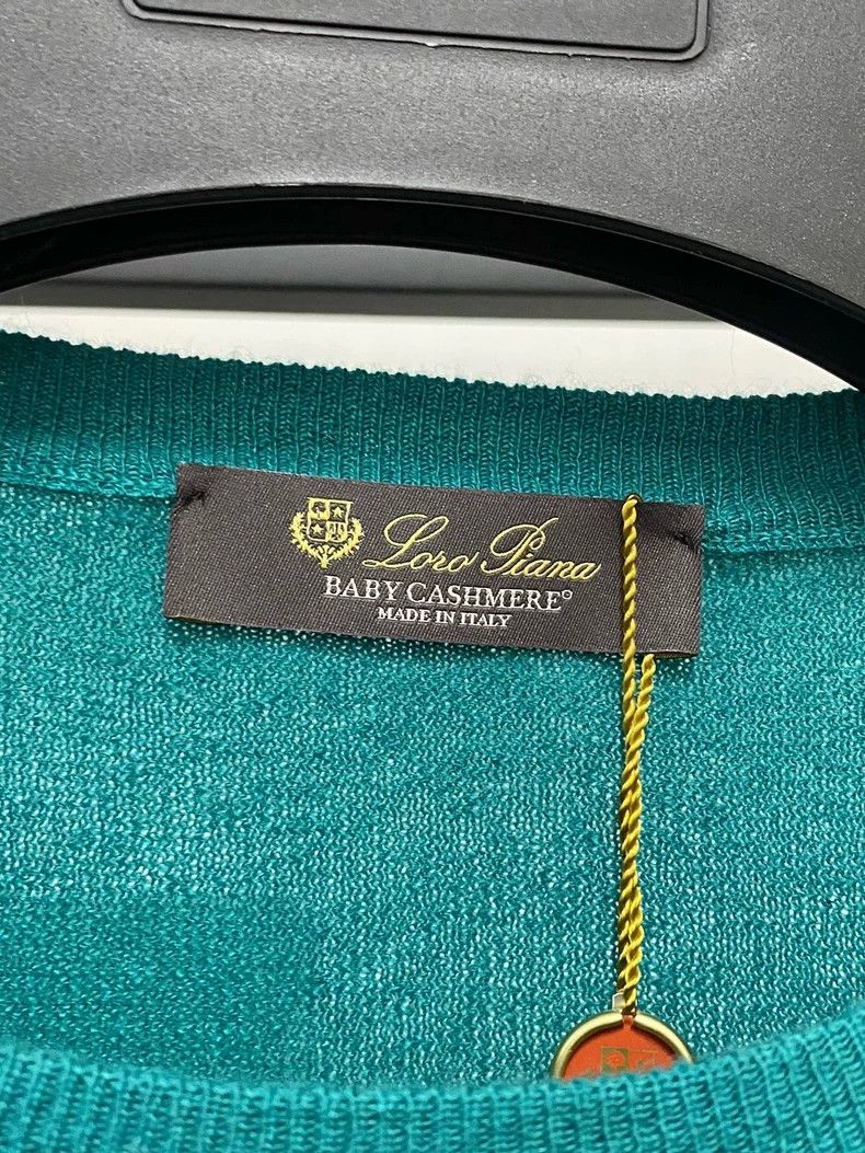 Loro Piana LORO PIANA Men's Crewneck Sweater Size US L / EU 52-54 / 3 - 3 Thumbnail