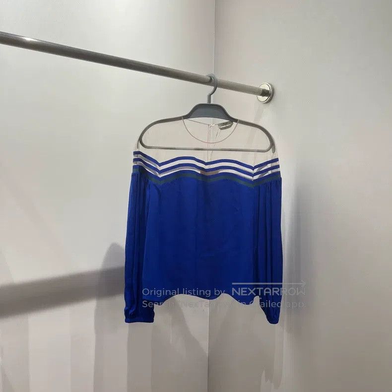 Fendi Fendi Silk Patchwork Lantern Sleeve Long Sleeve Size XS / US 0-2 / IT 36-38 - 1 Thumbnail