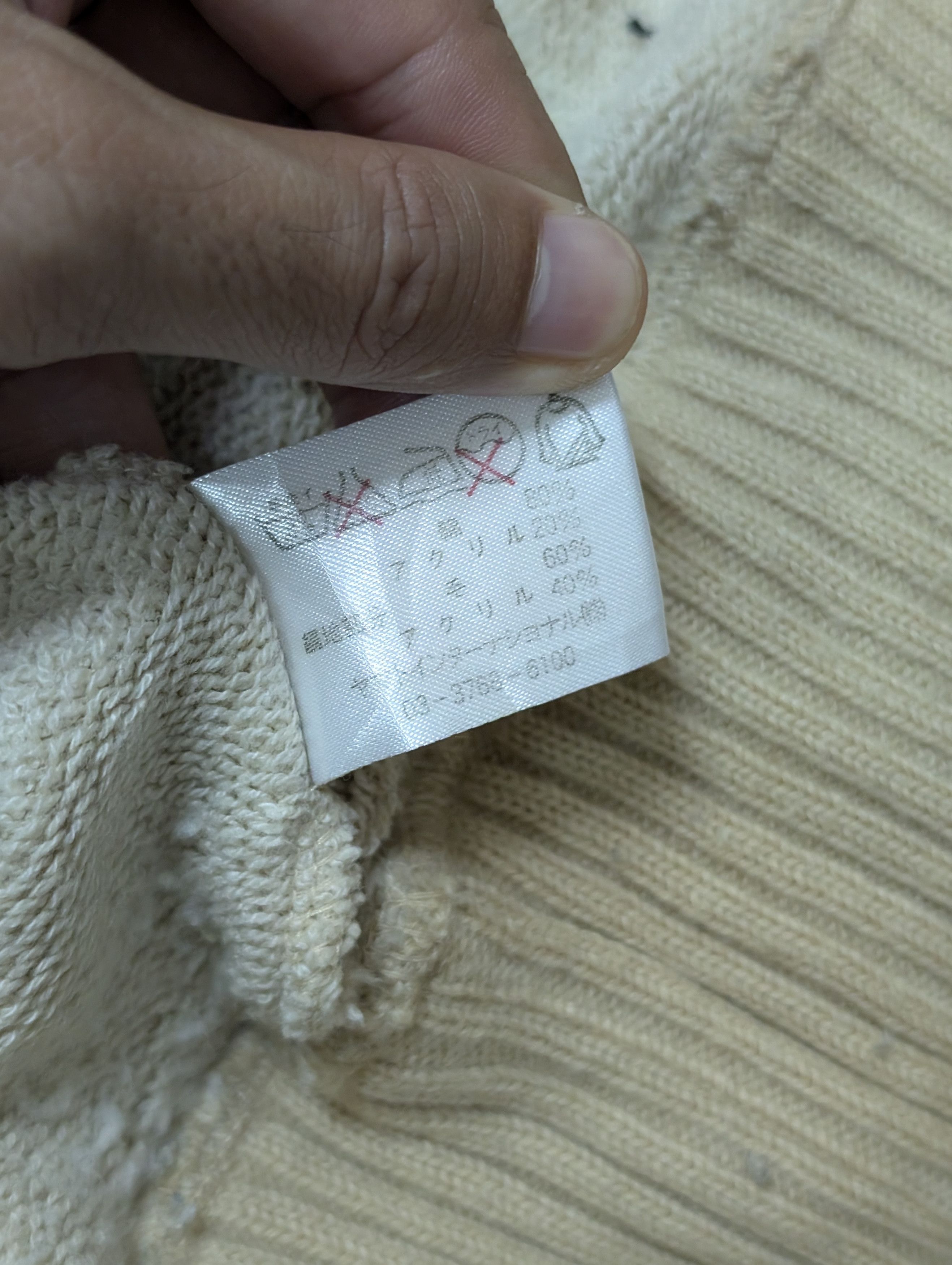 Japanese Brand No Concept Pullover Knitted Sweater Full Zipper Jacket Size US M / EU 48-50 / 2 - 10 Thumbnail