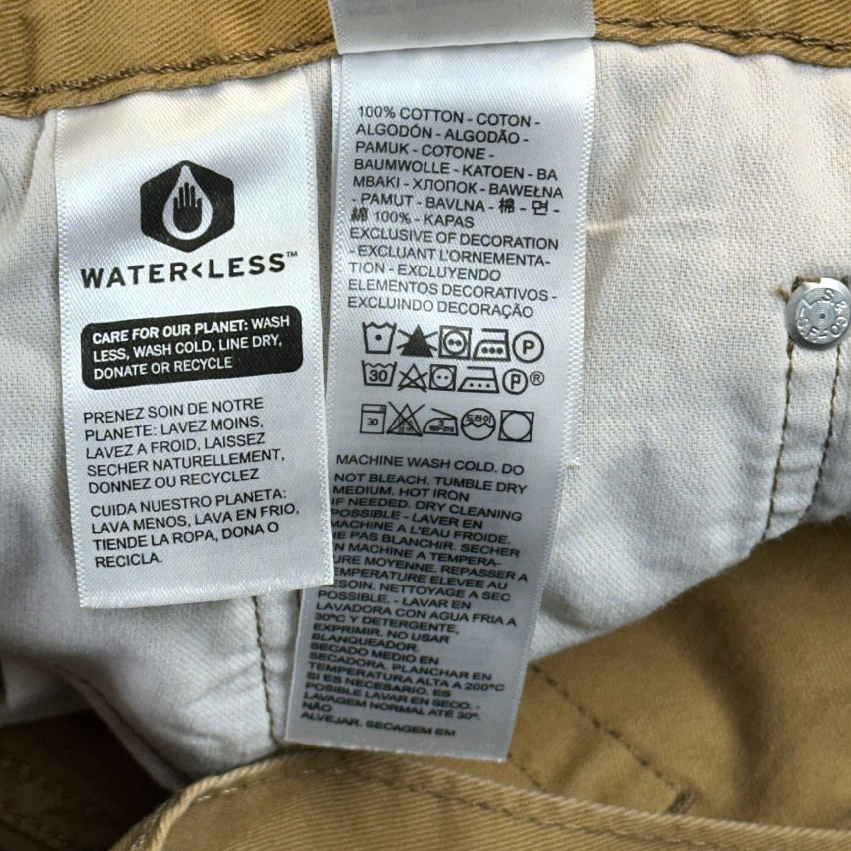 Levi's Levis 514 Pants Mens 31x30 Khaki Straight Fit Chino Flat Front Casual Regular Beard? Size US 31 - 7 Thumbnail