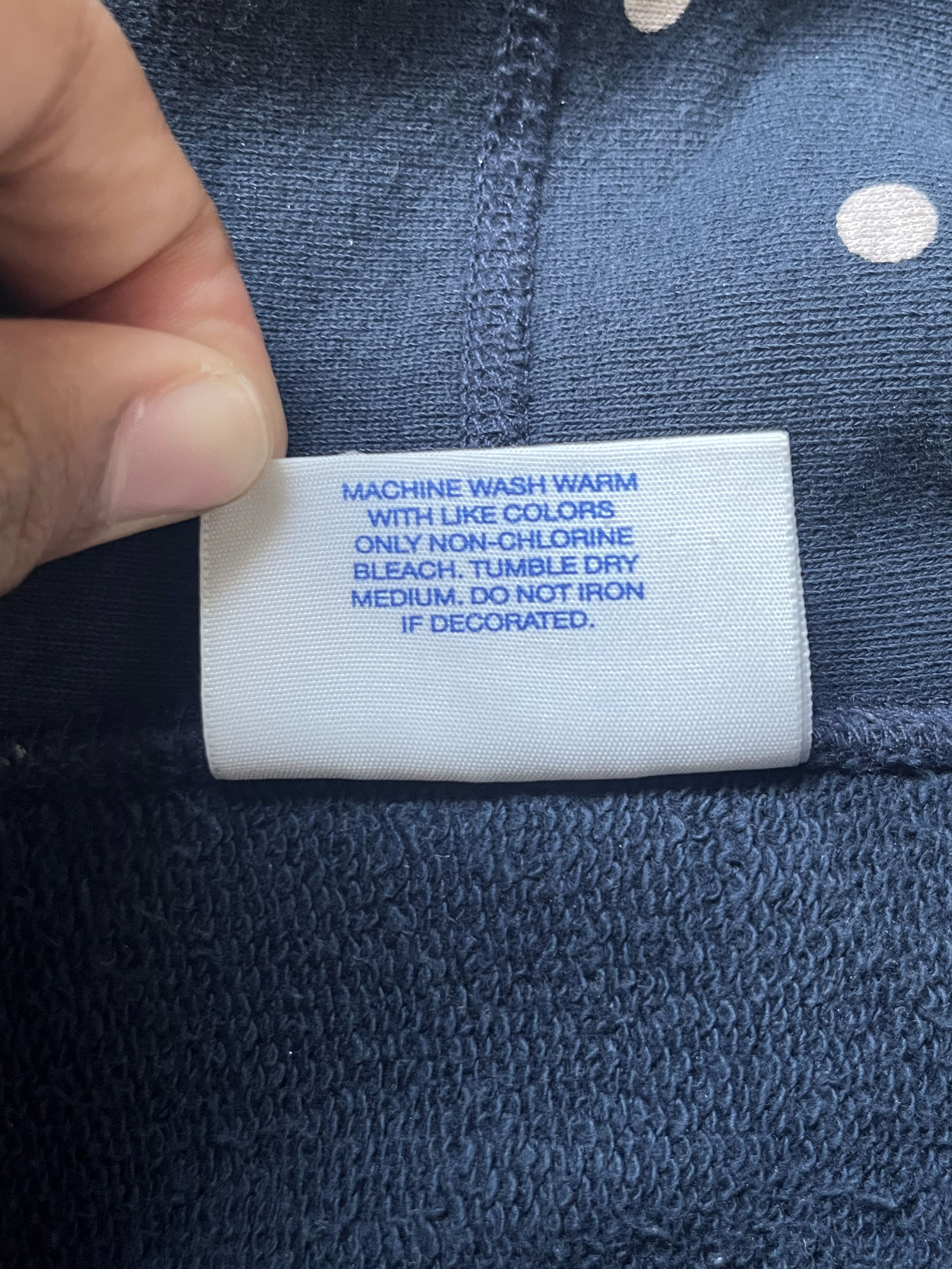 Supreme Supreme CDG SS12 Polka-Dot Box Logo Navy Hoodie Size US S / EU 44-46 / 1 - 6 Thumbnail
