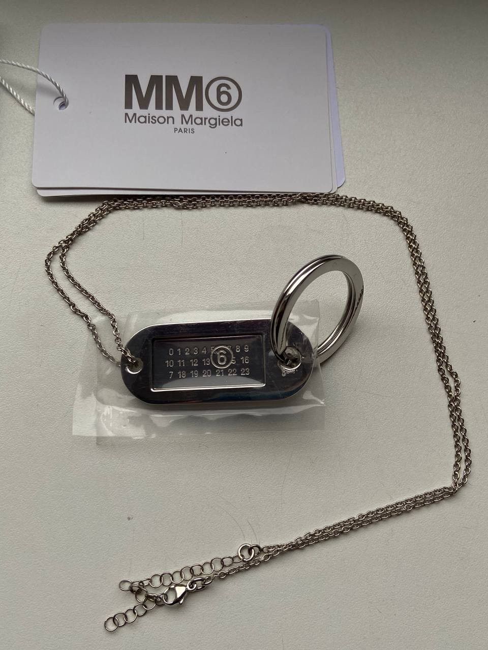 image of Mm6 Maison Margiela Chain in Silver, Men's
