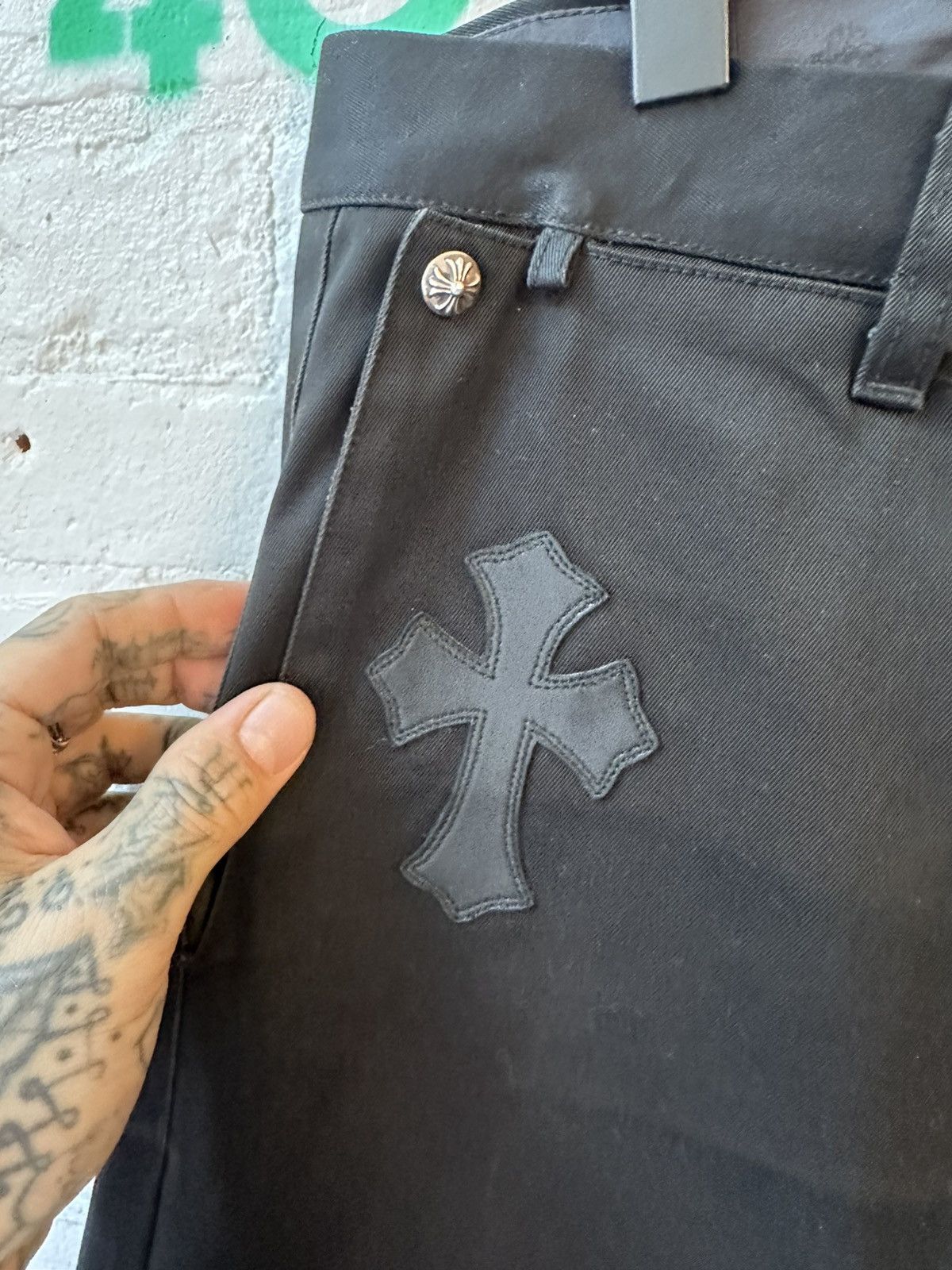 Chrome Hearts Chrome Hearts CROSS patch flooded jeans Size US 34 / EU 50 - 7 Thumbnail