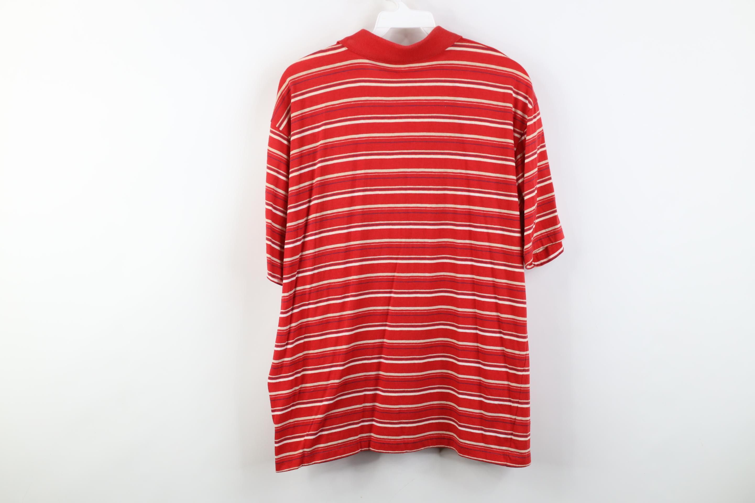 Vintage Vintage 70s 80s Streetwear Block Knit Golf Polo Shirt Red Size US L / EU 52-54 / 3 - 13 Thumbnail