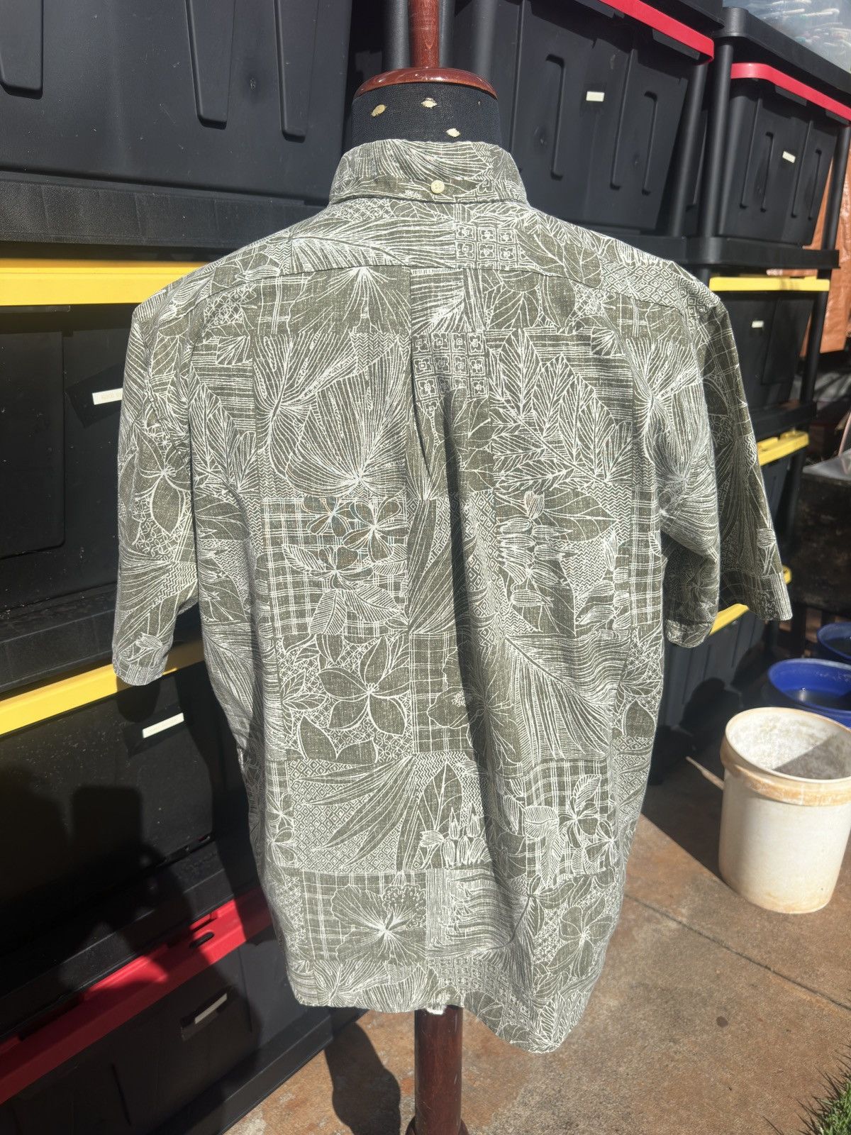 Reyn Spooner Reyn Spooner Hawaiian Print Green Full Button Men's Large Size US L / EU 52-54 / 3 - 2 Thumbnail