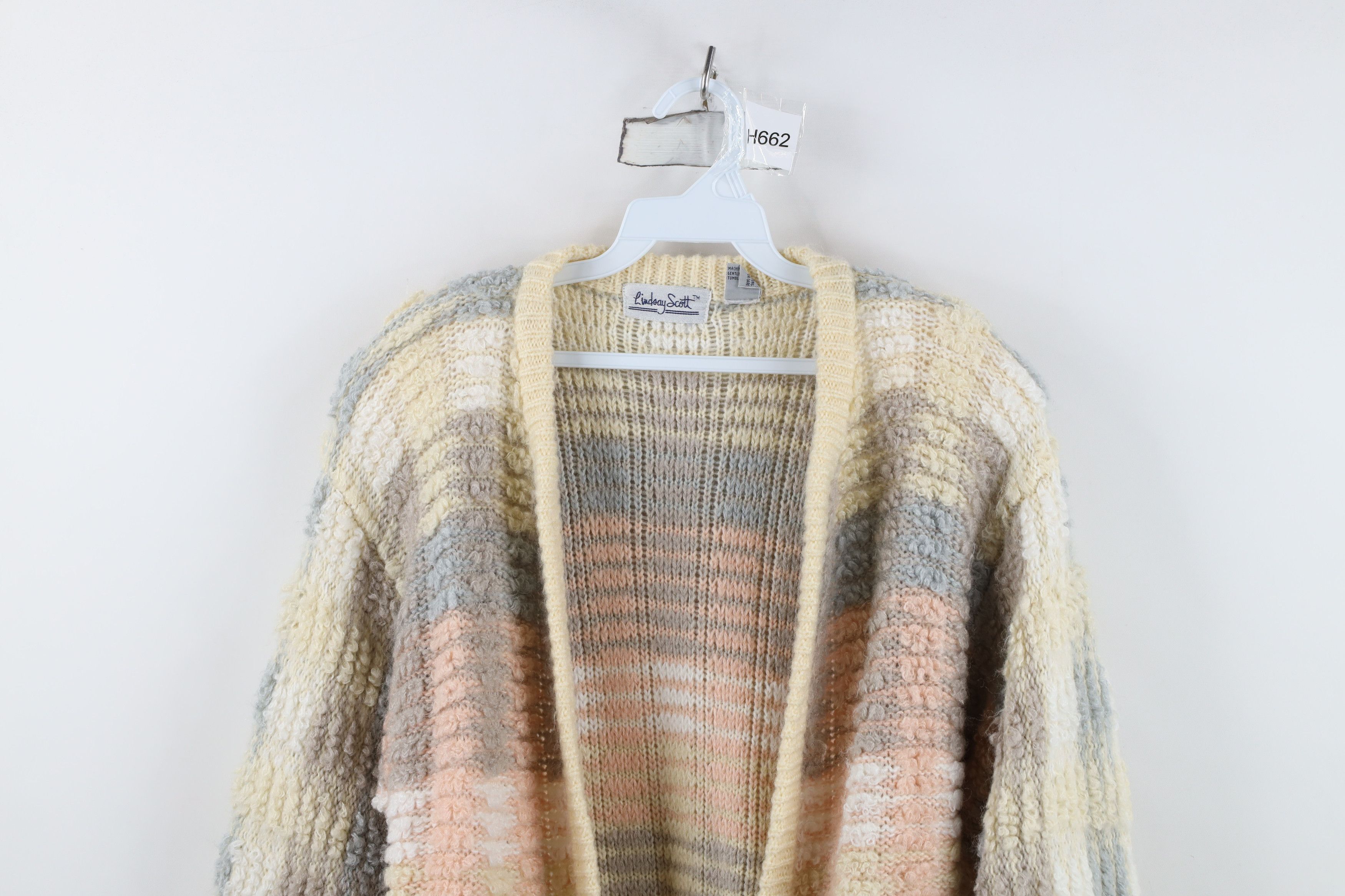 Vintage Vintage 80s 90s Streetwear Textured Knit Cardigan Sweater Size S / US 4 / IT 40 - 2 Thumbnail