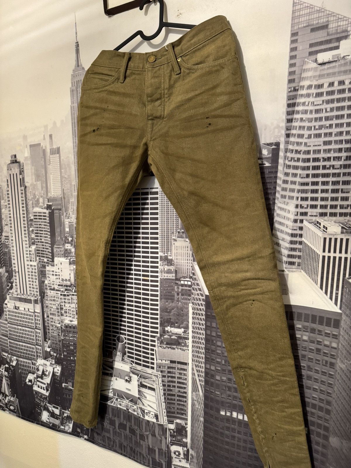 Fear of God Fear of God Fifth Collection Selvedge Jeans Olive SZ 29🔥 Size US 29 - 2 Thumbnail