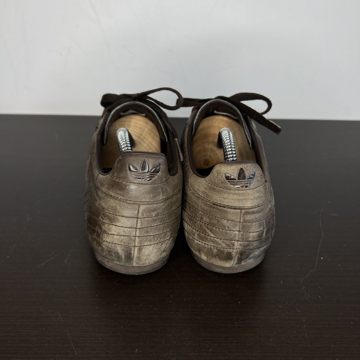 Adidas Rare Vintage Adidas Brown Leather Low Sneakers Size US 9 / EU 42 - 5 Thumbnail