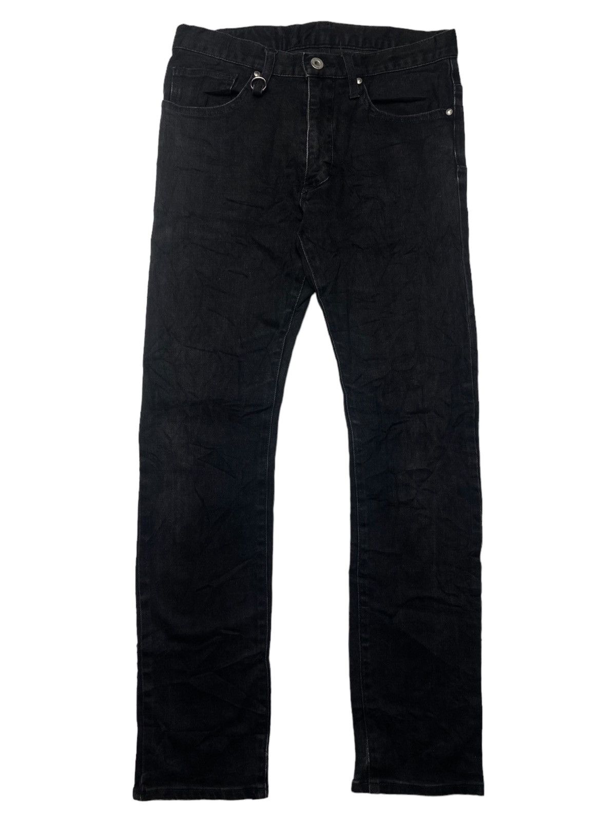 image of 14Th Addiction x Kmrii 2000S Tornado Mart - Black Denim Pants, Men's (Size 30)