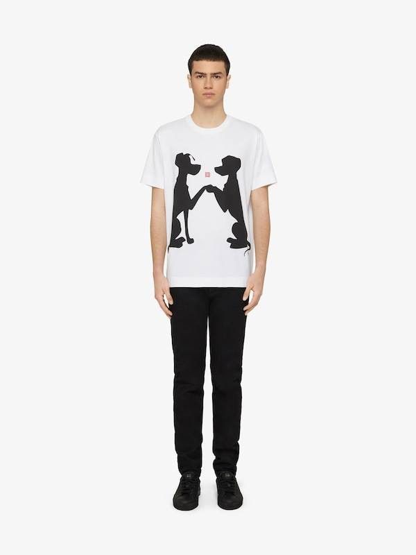 Disney × Givenchy White Dalmatians 4G Castle Logo T-Shirt Size XL / US 12-14 / IT 48-50 - 3 Thumbnail